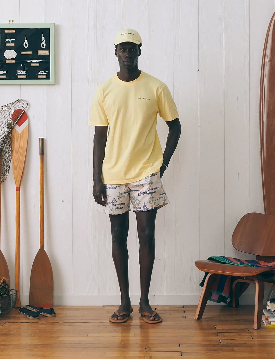 Maison Labiche - MAILLOT BOAT PRINT - lühikesed ujumispüksid - boats print - 0