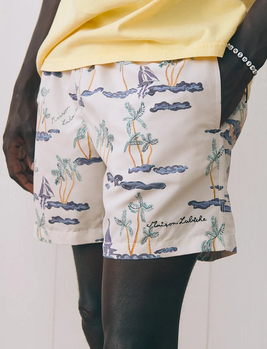 Maison Labiche - MAILLOT BOAT PRINT - lühikesed ujumispüksid - boats print - 3