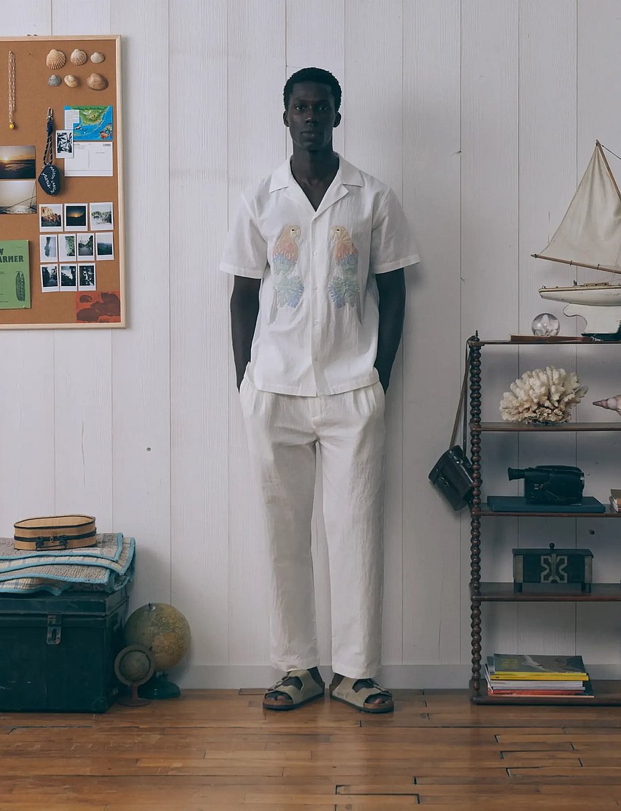 Maison Labiche - MORNEY PARROT - mustriga särgid - linen parchment - 0