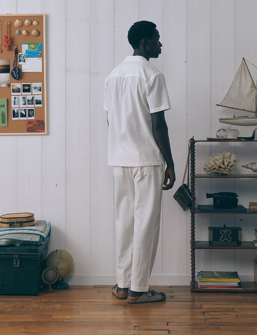 Maison Labiche - MORNEY PARROT - mustriga särgid - linen parchment - 3