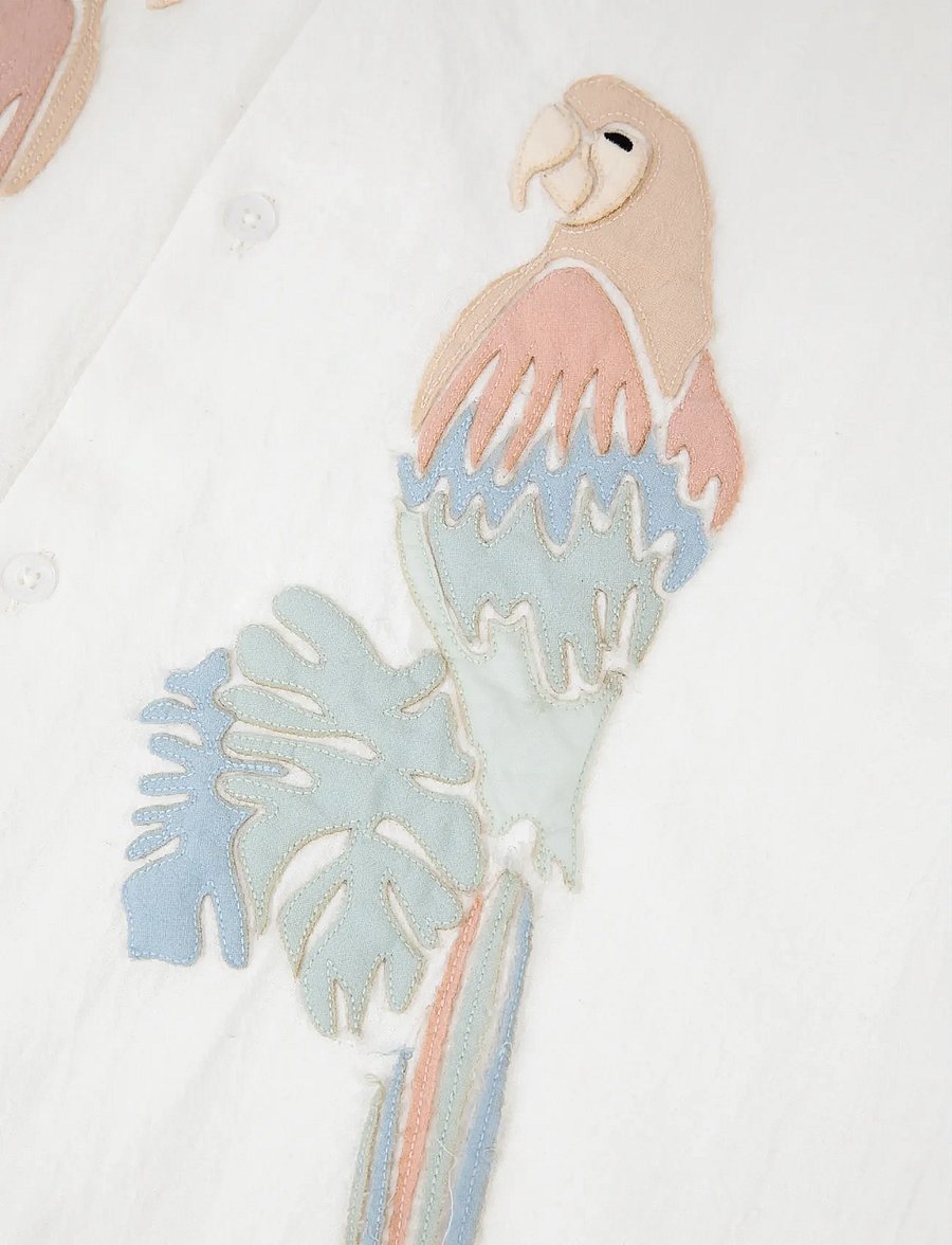 Maison Labiche - MORNEY PARROT - mustriga särgid - linen parchment - 5
