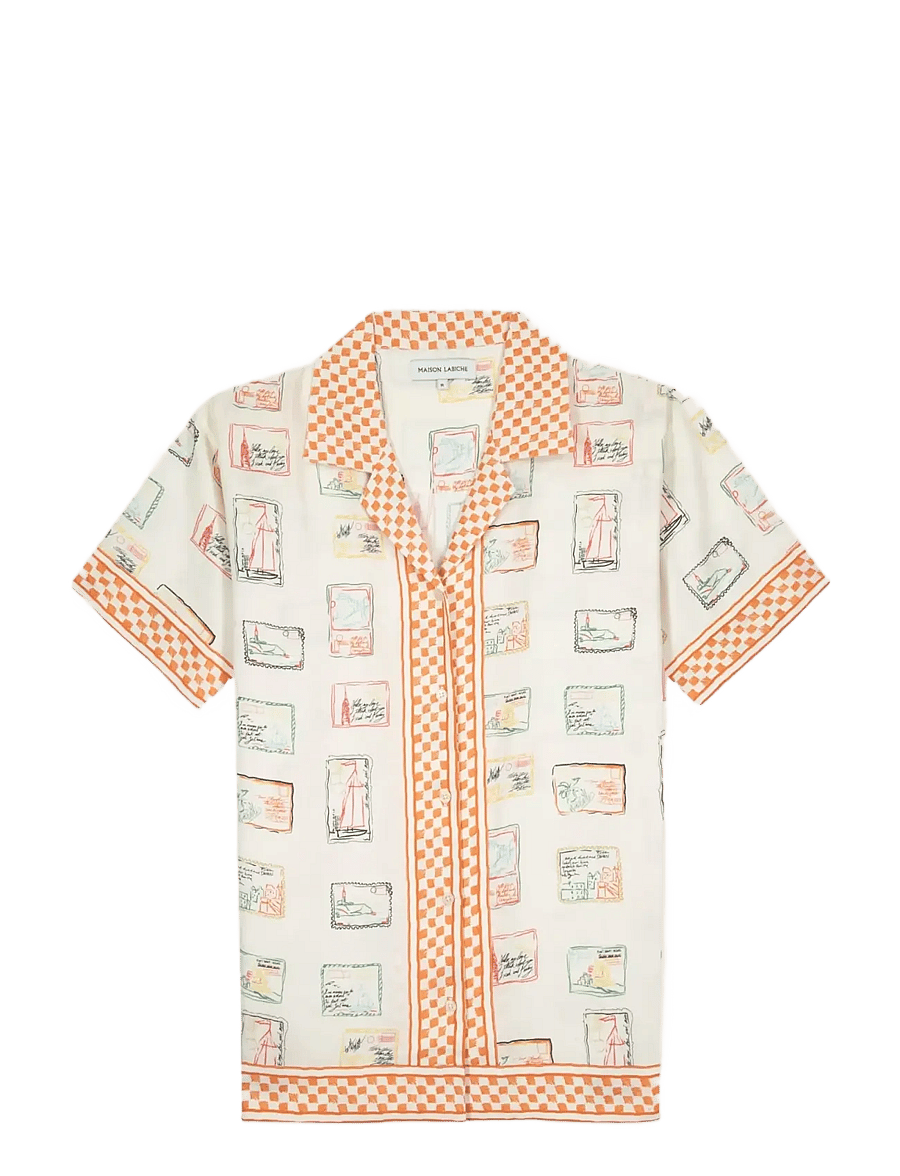 Maison Labiche - MORNEY POSTCARD - mønstrede skjorter - ivory - 1