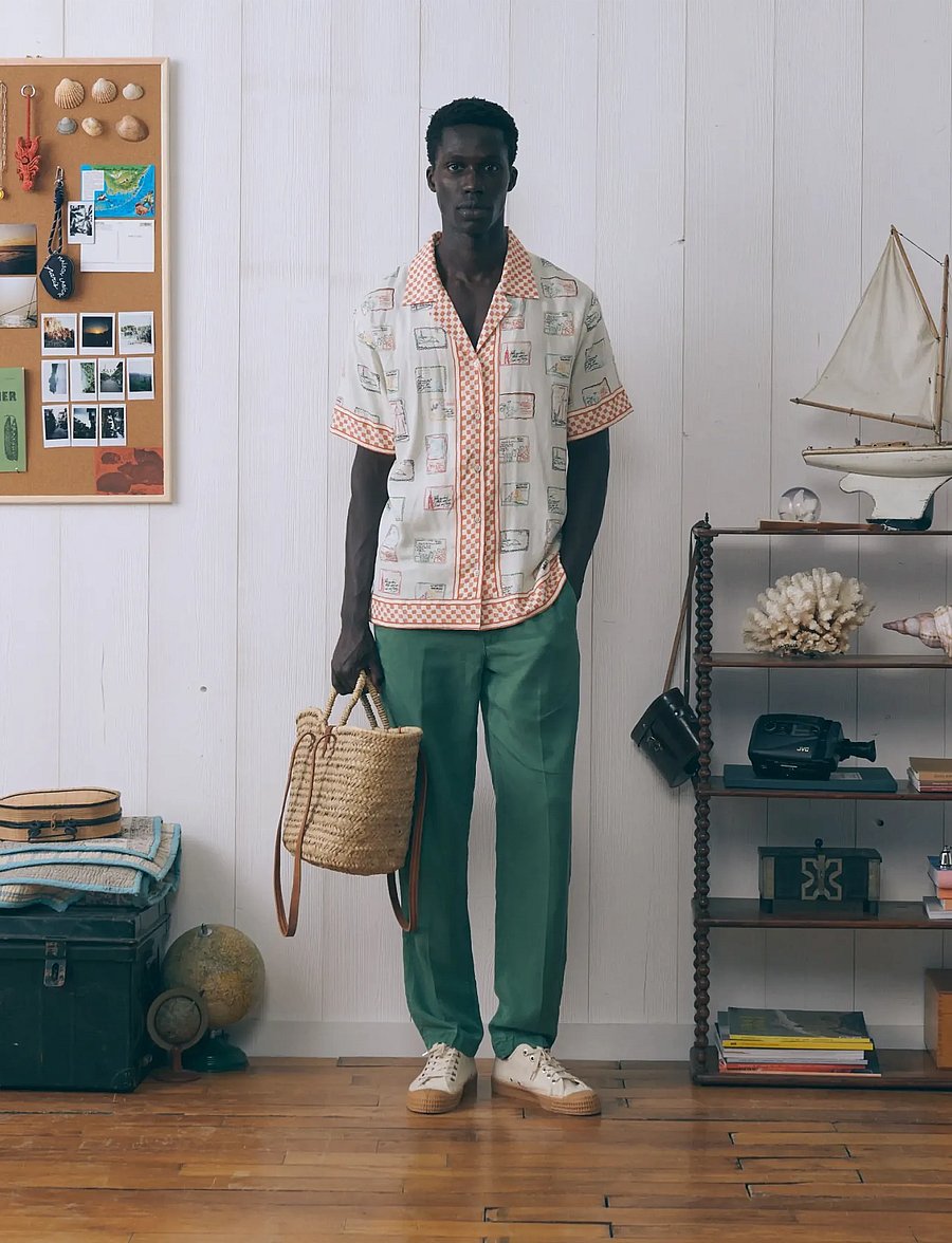 Maison Labiche - MORNEY POSTCARD - mønstrede skjorter - ivory - 3