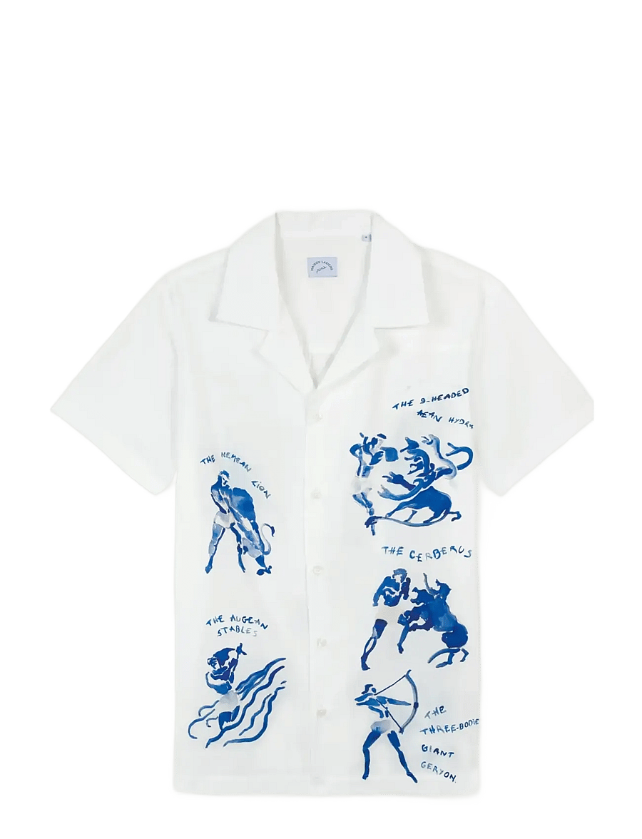 Maison Labiche - MORNEY ULYSSE - mustriga särgid - poplin white - 1