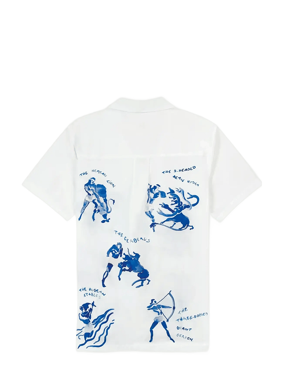 Maison Labiche - MORNEY ULYSSE - mustriga särgid - poplin white - 2