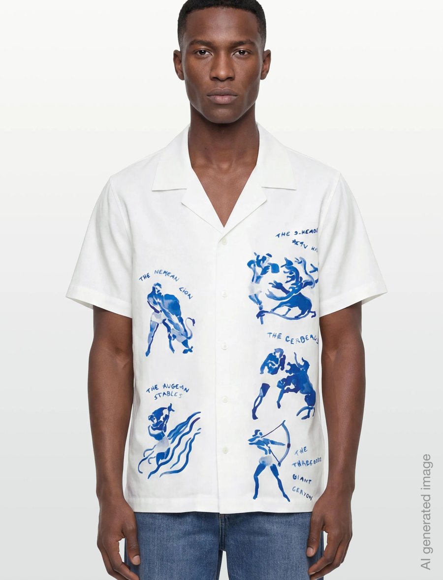 Maison Labiche - MORNEY ULYSSE - mustriga särgid - poplin white - 3