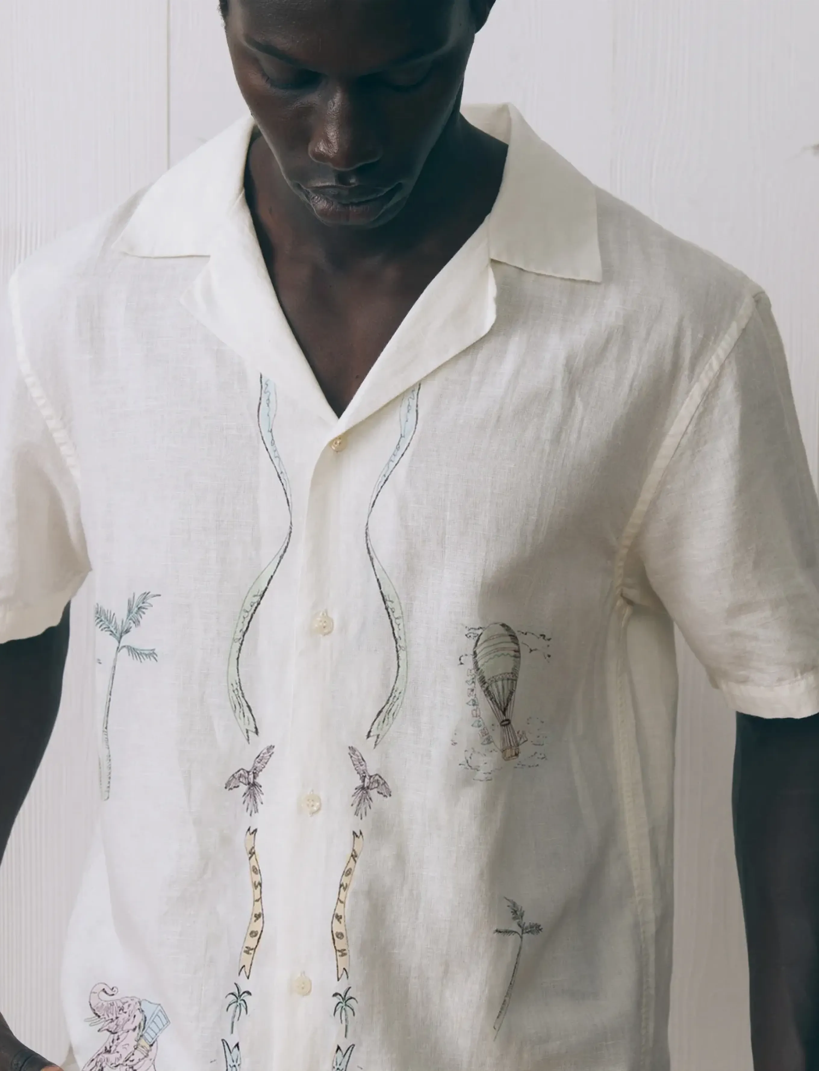 Maison Labiche - MORNEY WORLD TOUR - linneskjortor - linen ivory - 3