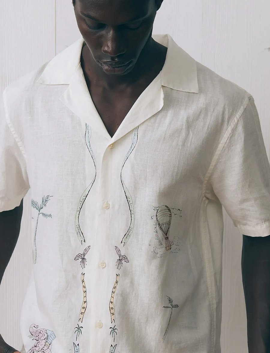 Maison Labiche - MORNEY WORLD TOUR - leinenhemden - linen ivory - 3