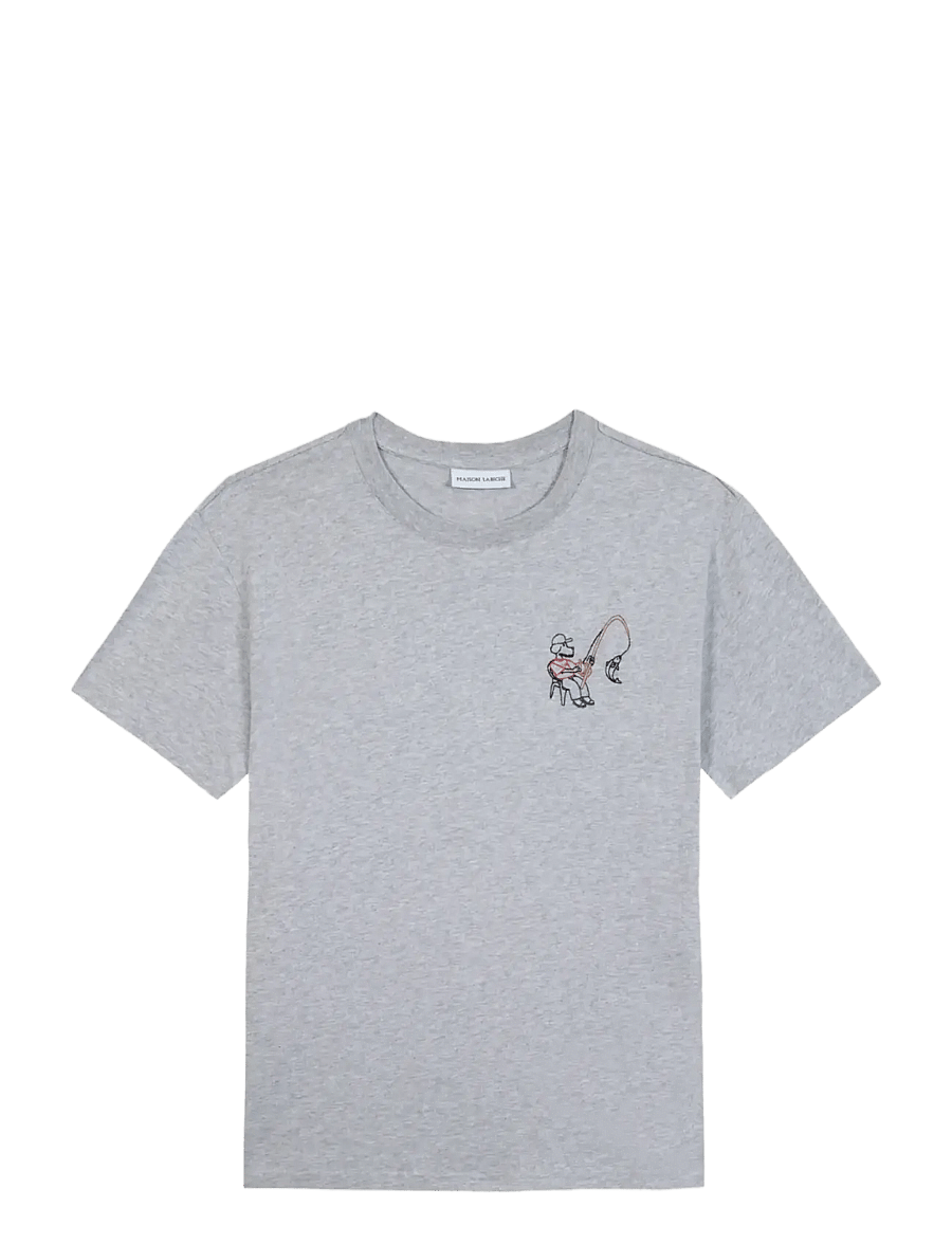 Maison Labiche - POPINCOURT FISHING DOG/GOTS - kurzärmelig - light heather grey - 1