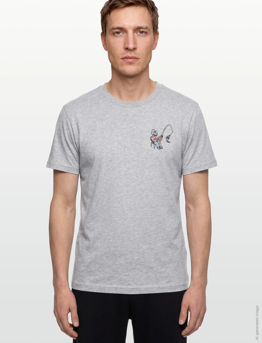 Maison Labiche - POPINCOURT FISHING DOG/GOTS - kurzärmelig - light heather grey - 3