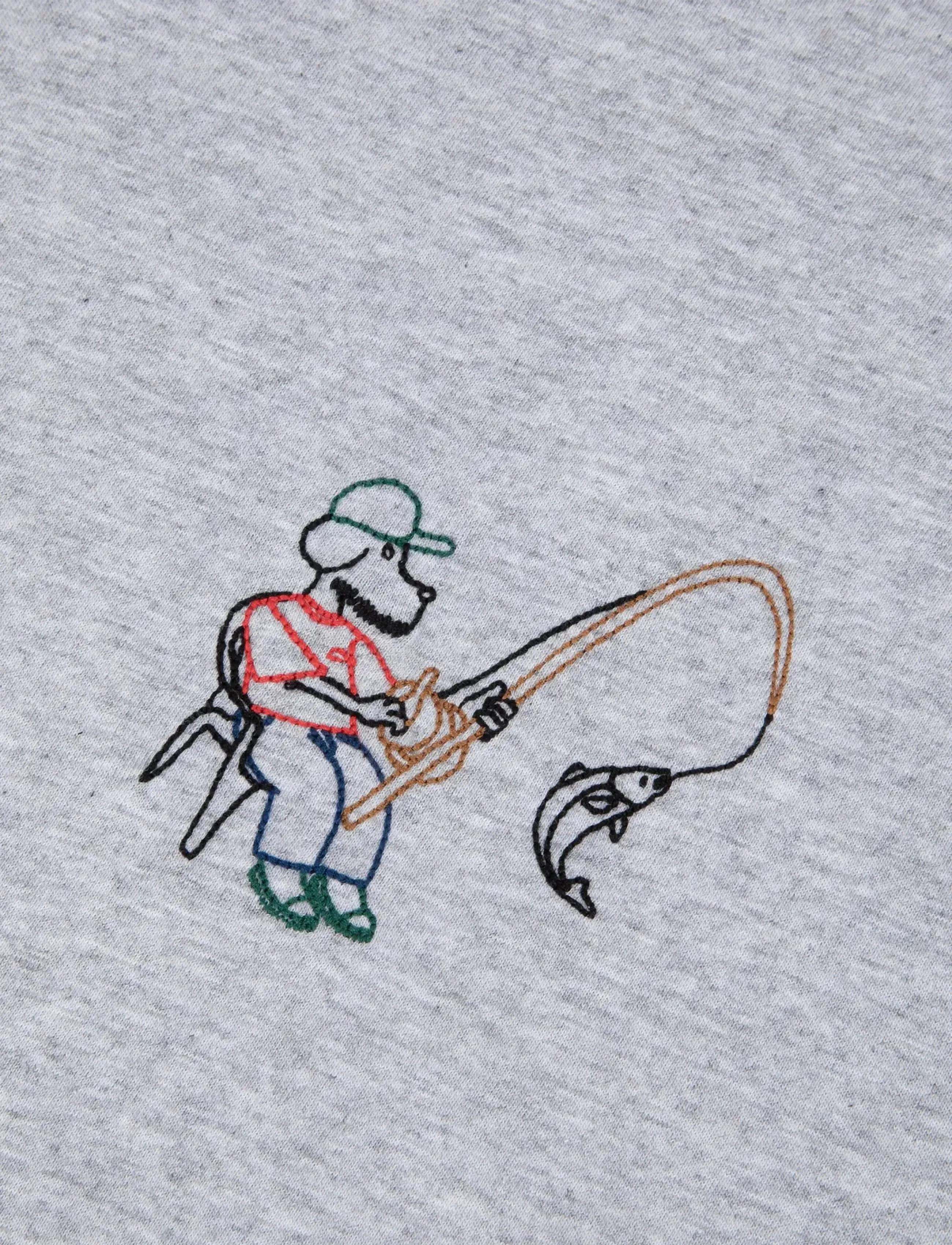 Maison Labiche - POPINCOURT FISHING DOG/GOTS - kurzärmelig - light heather grey - 5