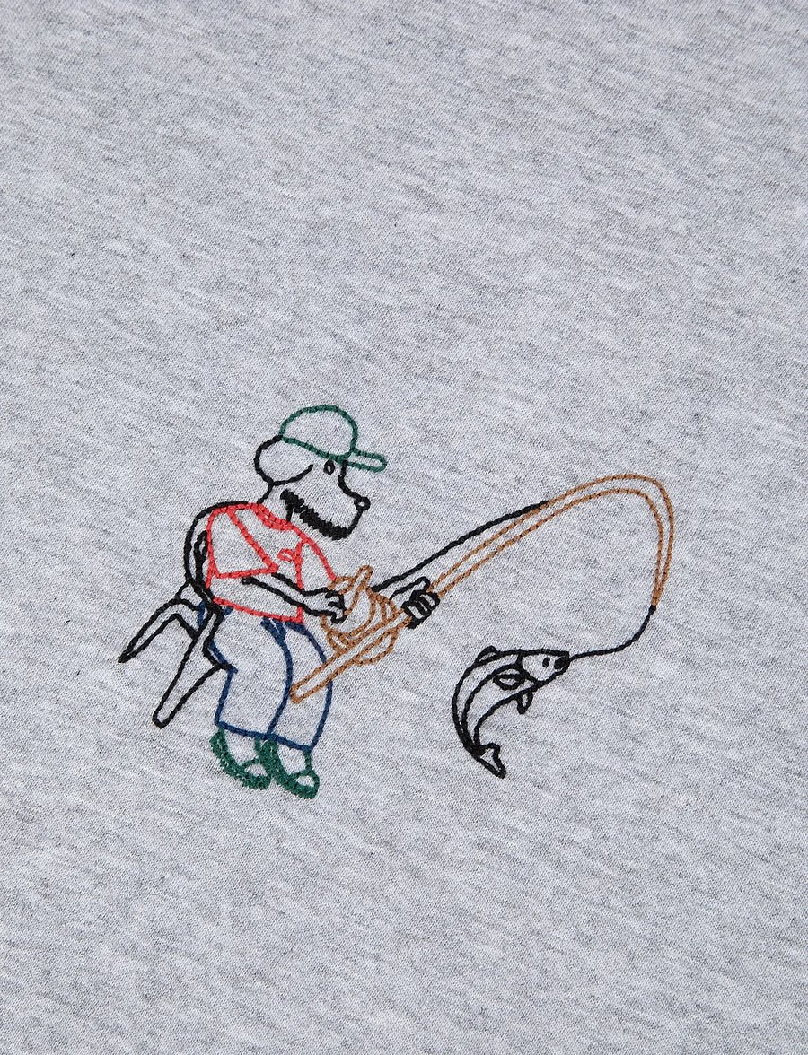 Maison Labiche - POPINCOURT FISHING DOG/GOTS - kurzärmelig - light heather grey - 5