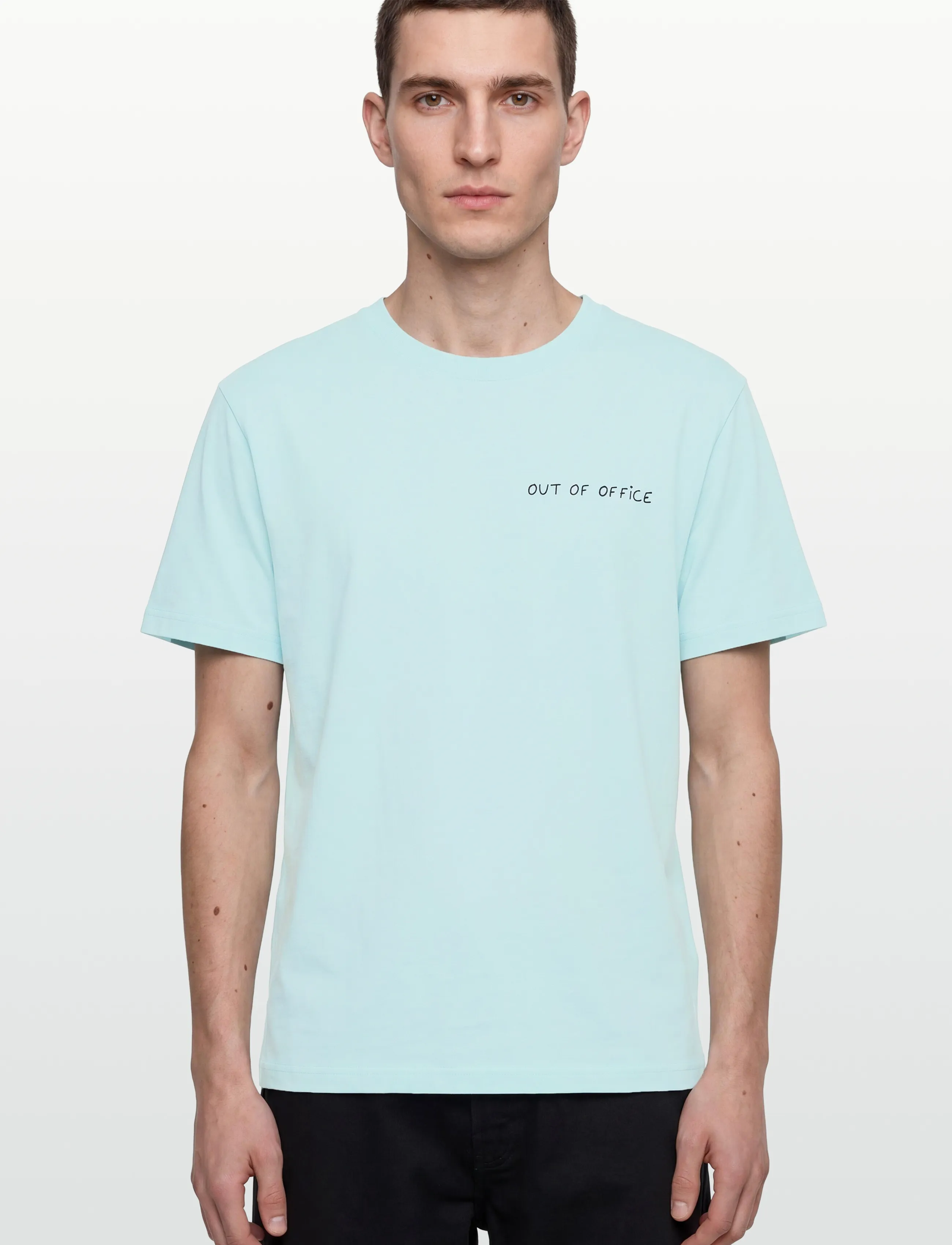 Maison Labiche - POPINCOURT OUT OF OFFICE/GOTS - kortærmede t-shirts - glacier blue - 3