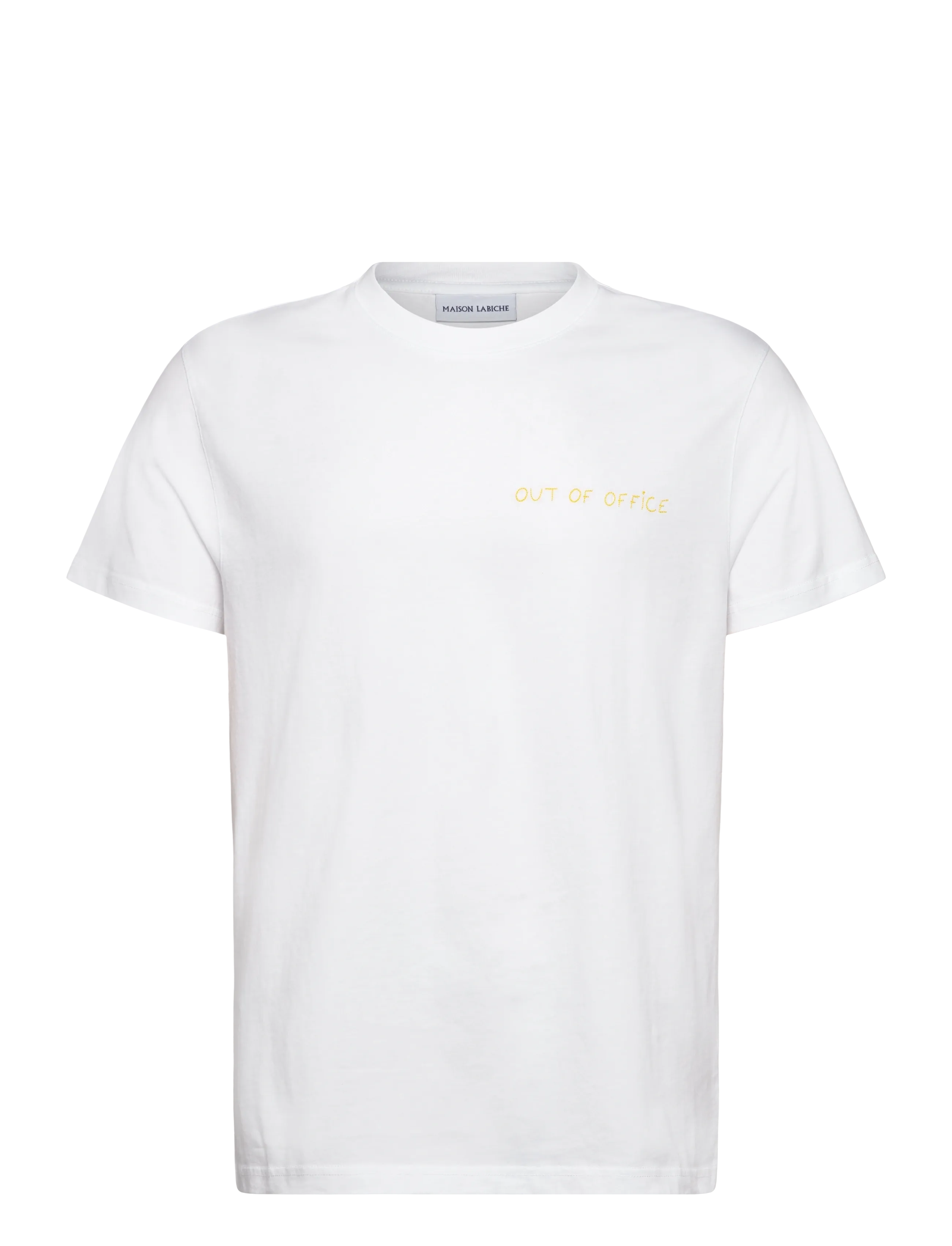 Maison Labiche - POPINCOURT OUT OF OFFICE/GOTS - kortærmede t-shirts - white - 1