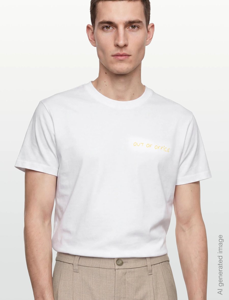 Maison Labiche - POPINCOURT OUT OF OFFICE/GOTS - lühikeste varrukatega t-särgid - white - 3