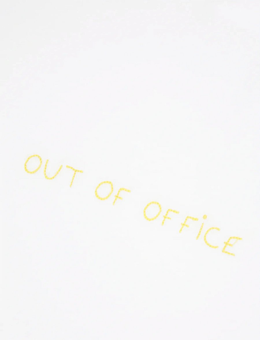 Maison Labiche - POPINCOURT OUT OF OFFICE/GOTS - lühikeste varrukatega t-särgid - white - 5