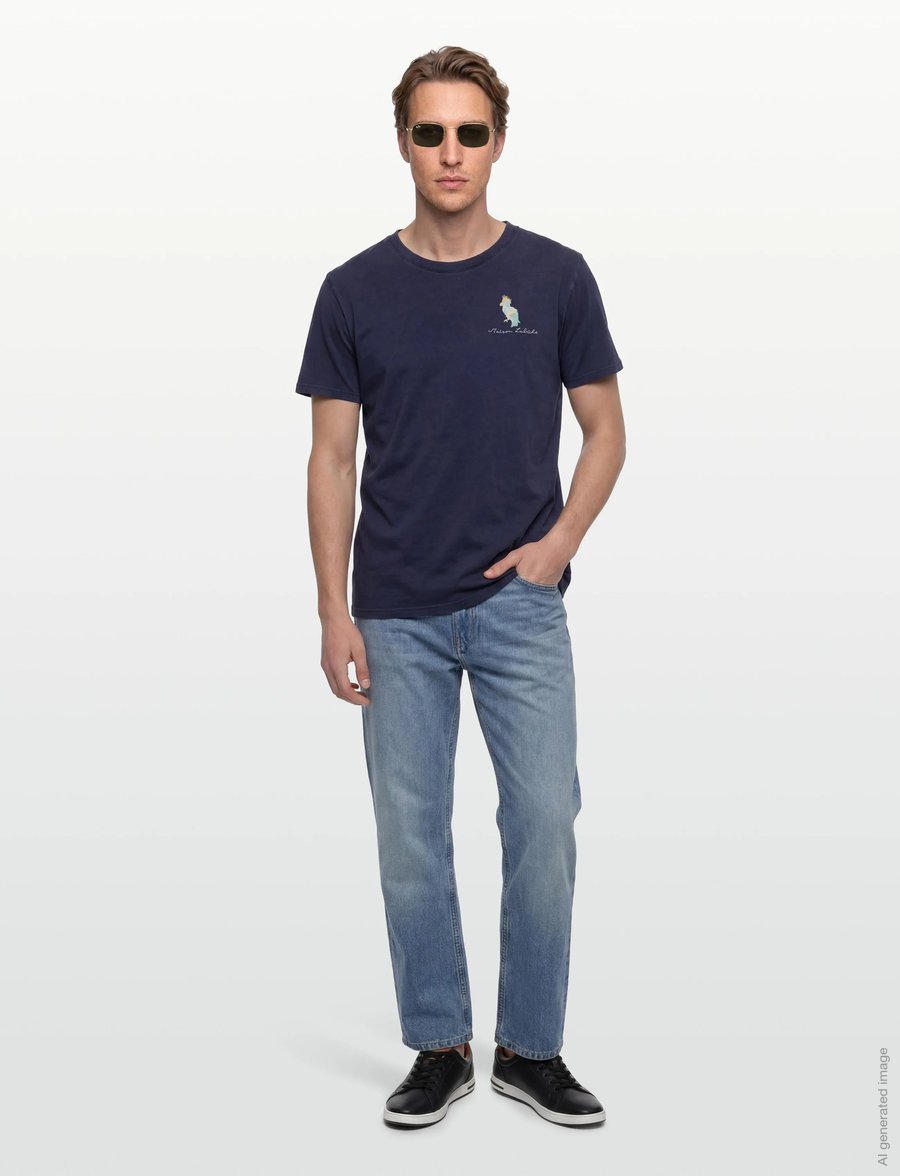 Maison Labiche - POPINCOURT PARROT/GOTS - kurzärmelig - navy washed - 0