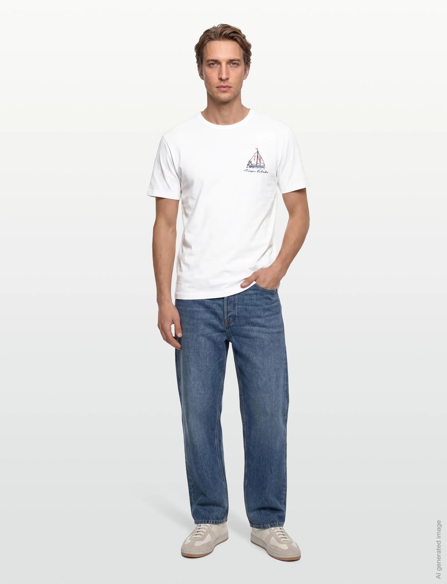 Maison Labiche - POPINCOURT SAILOR DOG/GOTS - kurzärmelig - white - 0