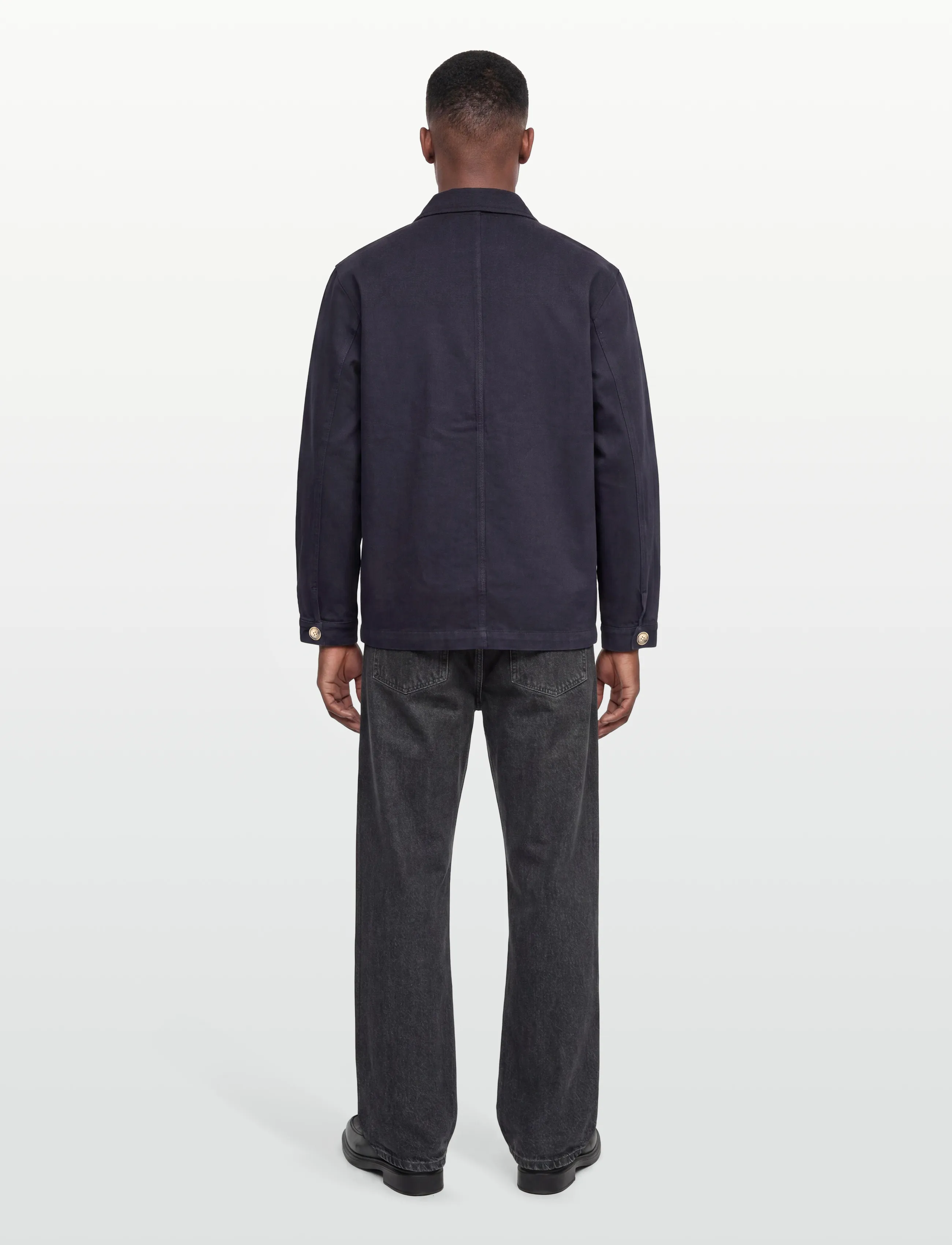 Maison Labiche - SEBASTO MAISON LABICHE - unlined denim jackets - twill carbon blue - 4