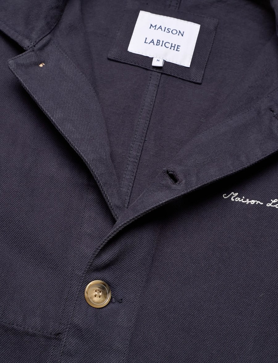 Maison Labiche - SEBASTO MAISON LABICHE - vuorittomat farkkutakit - twill carbon blue - 5