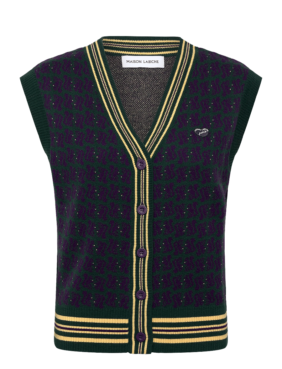 Maison Labiche - ALOMBERT MINI PATCH COEUR - strickwesten - imperial purple cb - 0