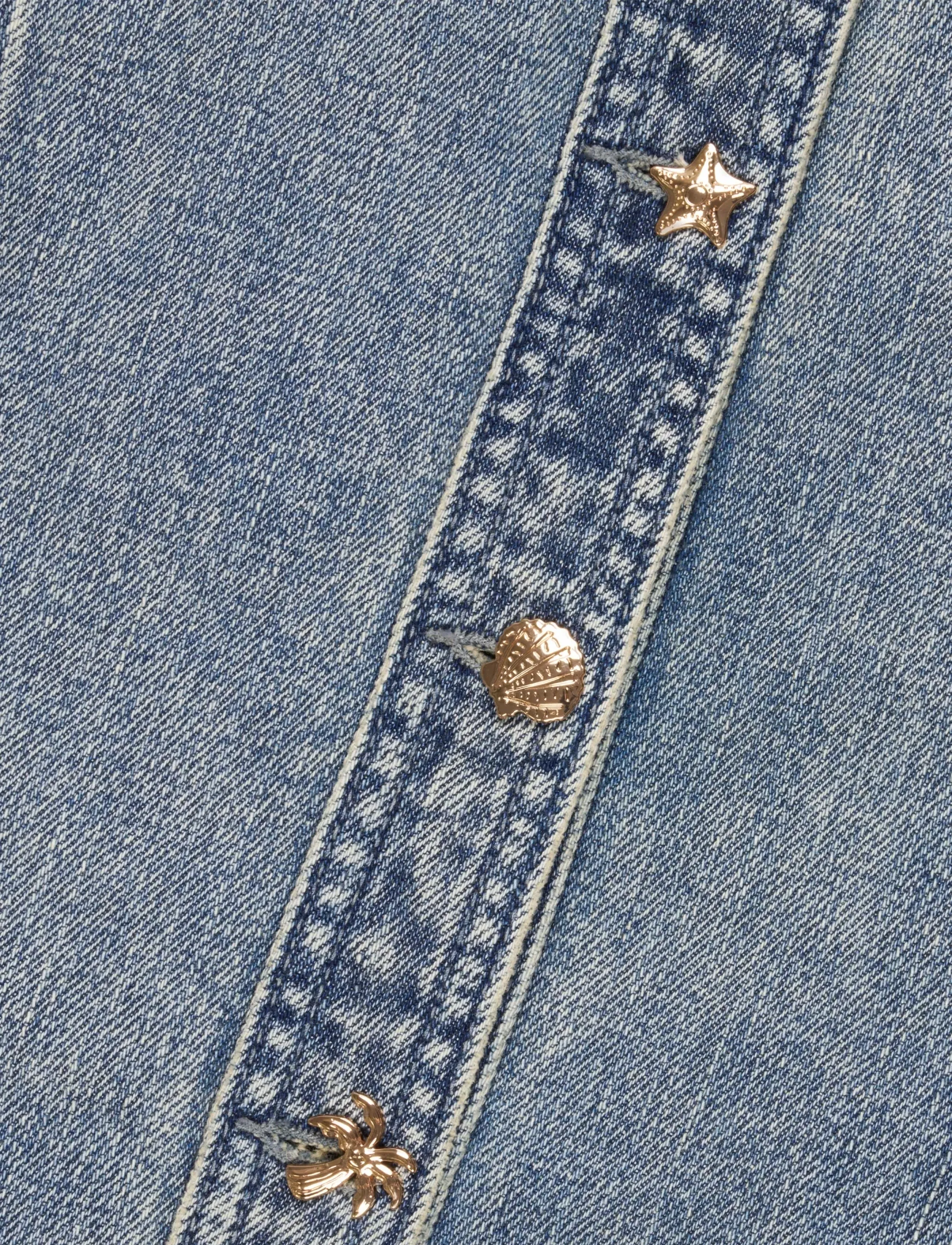 Maison Labiche - AULAS SEASSHELLS - jeansklänningar - denim bleached - 5