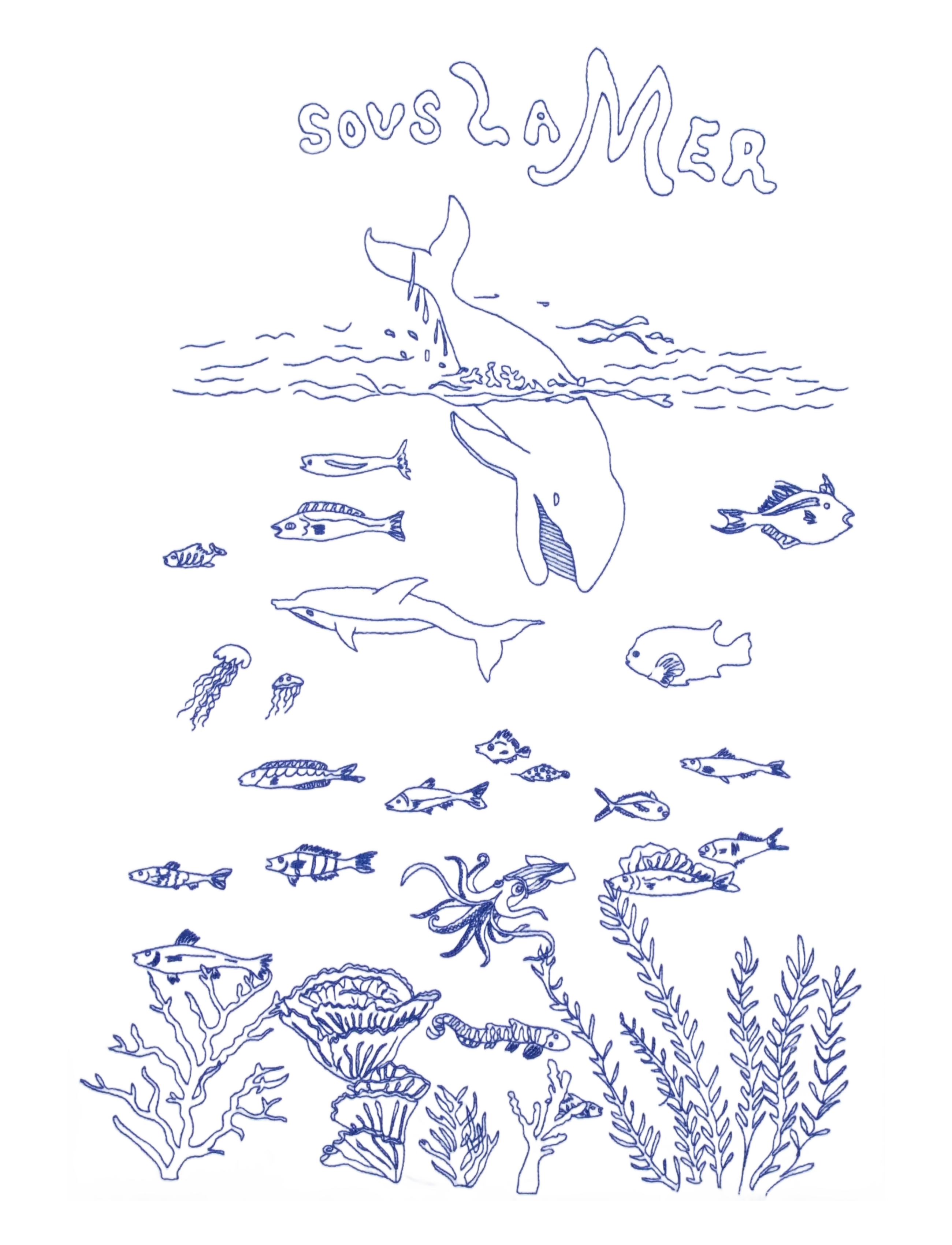 Maison Labiche - BAINVILLE UNDER THE SEA/GOTS - t-shirts - white - 3
