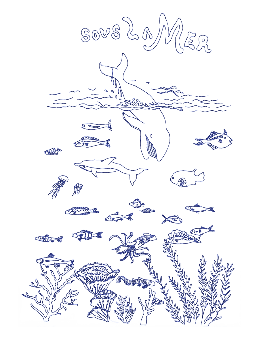 Maison Labiche - BAINVILLE UNDER THE SEA/GOTS - t-shirts - white - 3