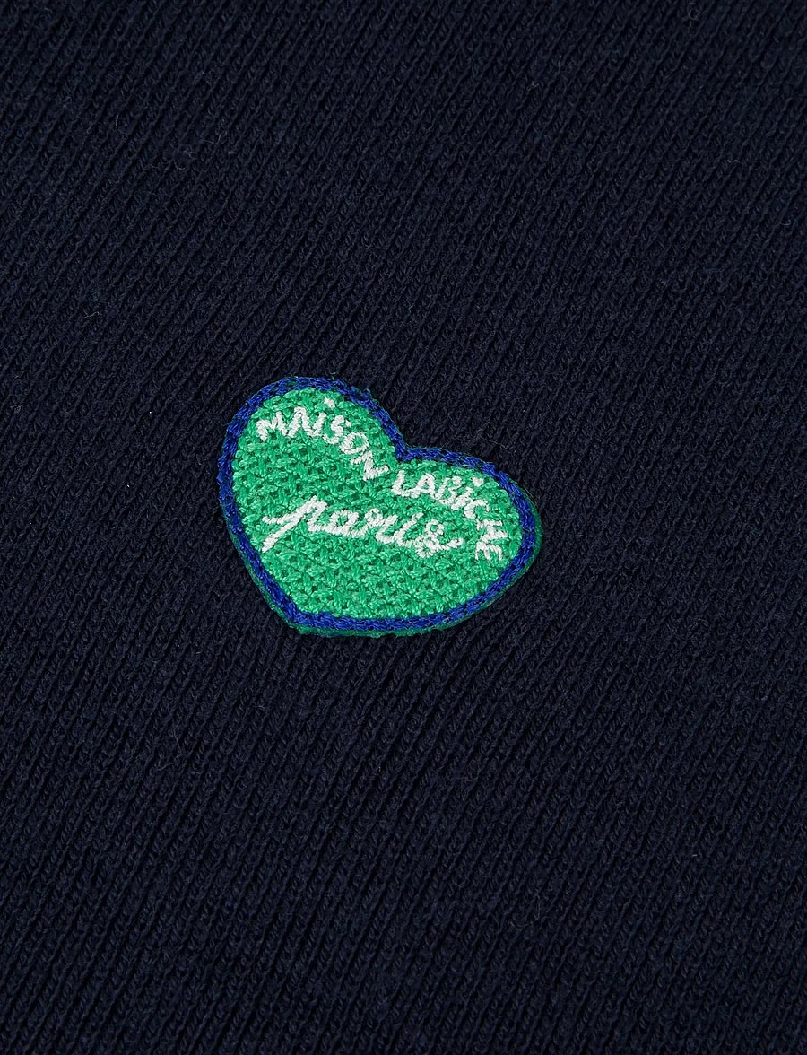 Maison Labiche - BARGUE MINI PATCH COEUR - bodycon dresses - dark navy - 5