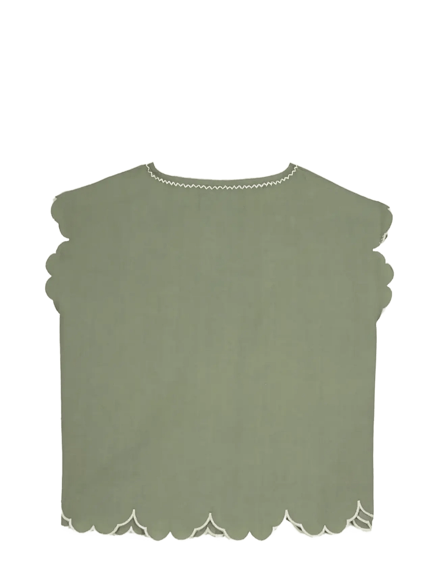 Maison Labiche - BESSIN PALM - overhemden met korte mouwen - linen olive green - 2