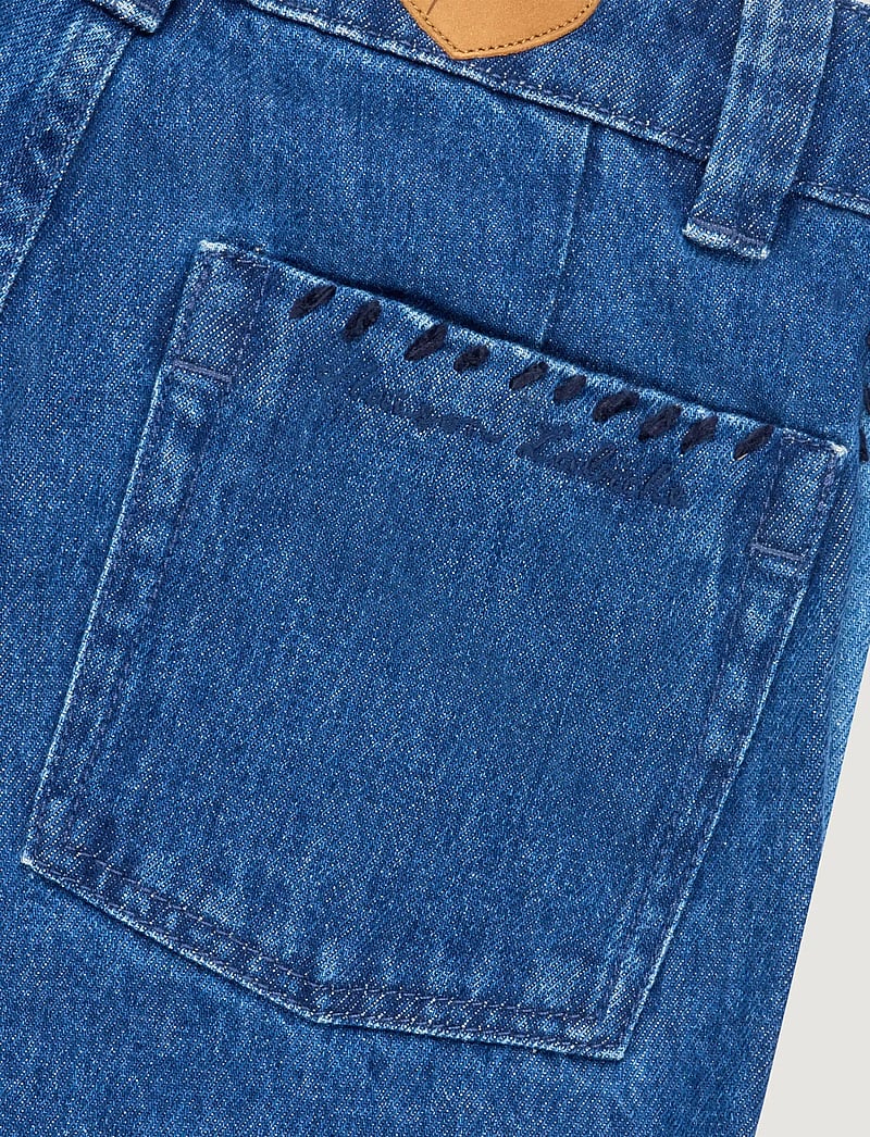 Maison Labiche - BUA HEART - sirge säärega teksad - denim patchwork - 2