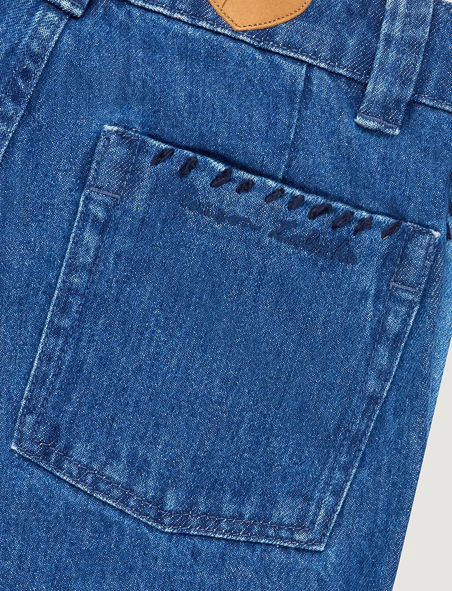 Maison Labiche - BUA HEART - gerade jeans - denim patchwork - 2