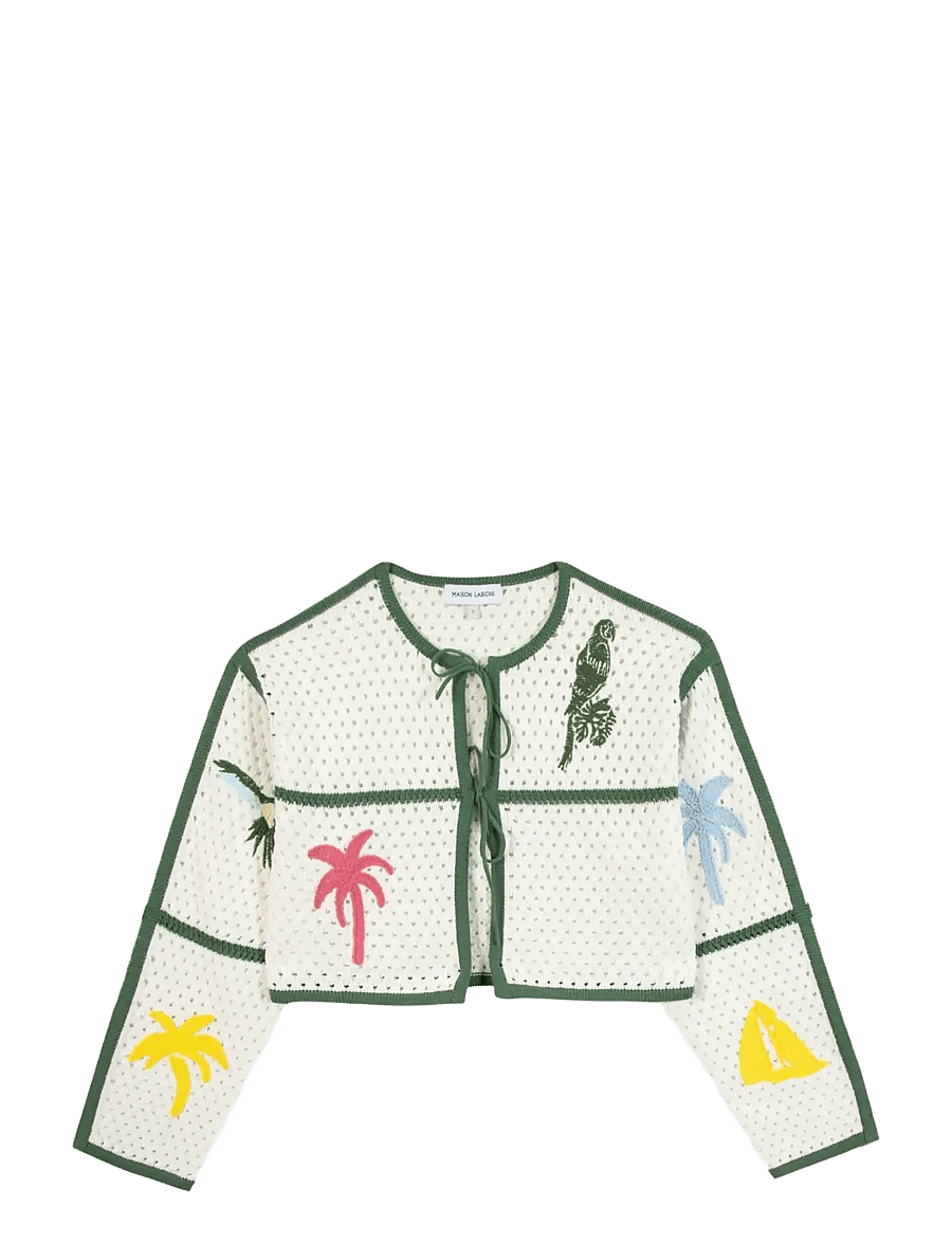 Maison Labiche - CESBRON PARROT PALM - strickjacken - ivory - 1