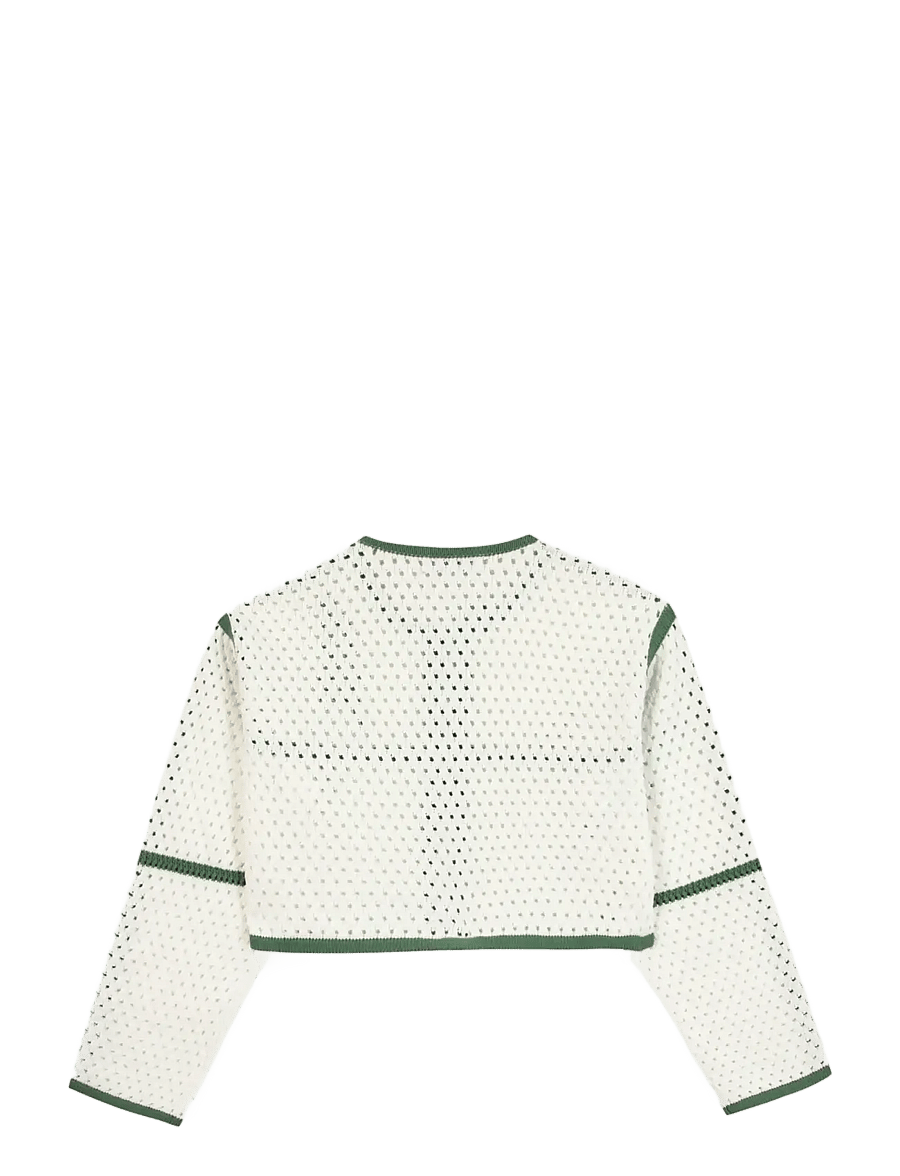 Maison Labiche - CESBRON PARROT PALM - strickjacken - ivory - 2