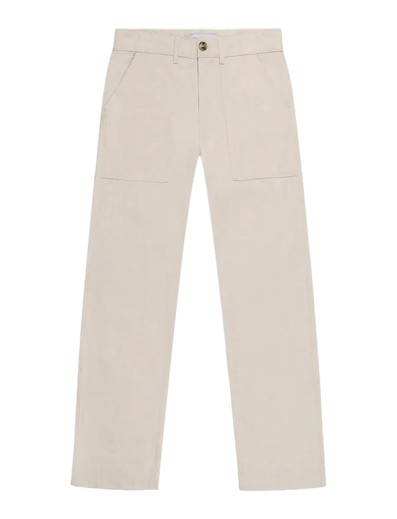 Maison Labiche - CHEVREUIL NB - leinenhosen - denim parchment - 1