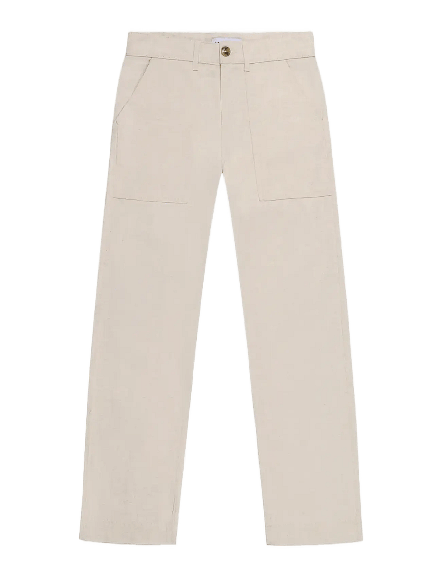 Maison Labiche - CHEVREUIL NB - linnen broeken - denim parchment - 1