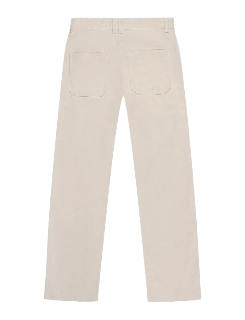 Maison Labiche - CHEVREUIL NB - leinenhosen - denim parchment - 2