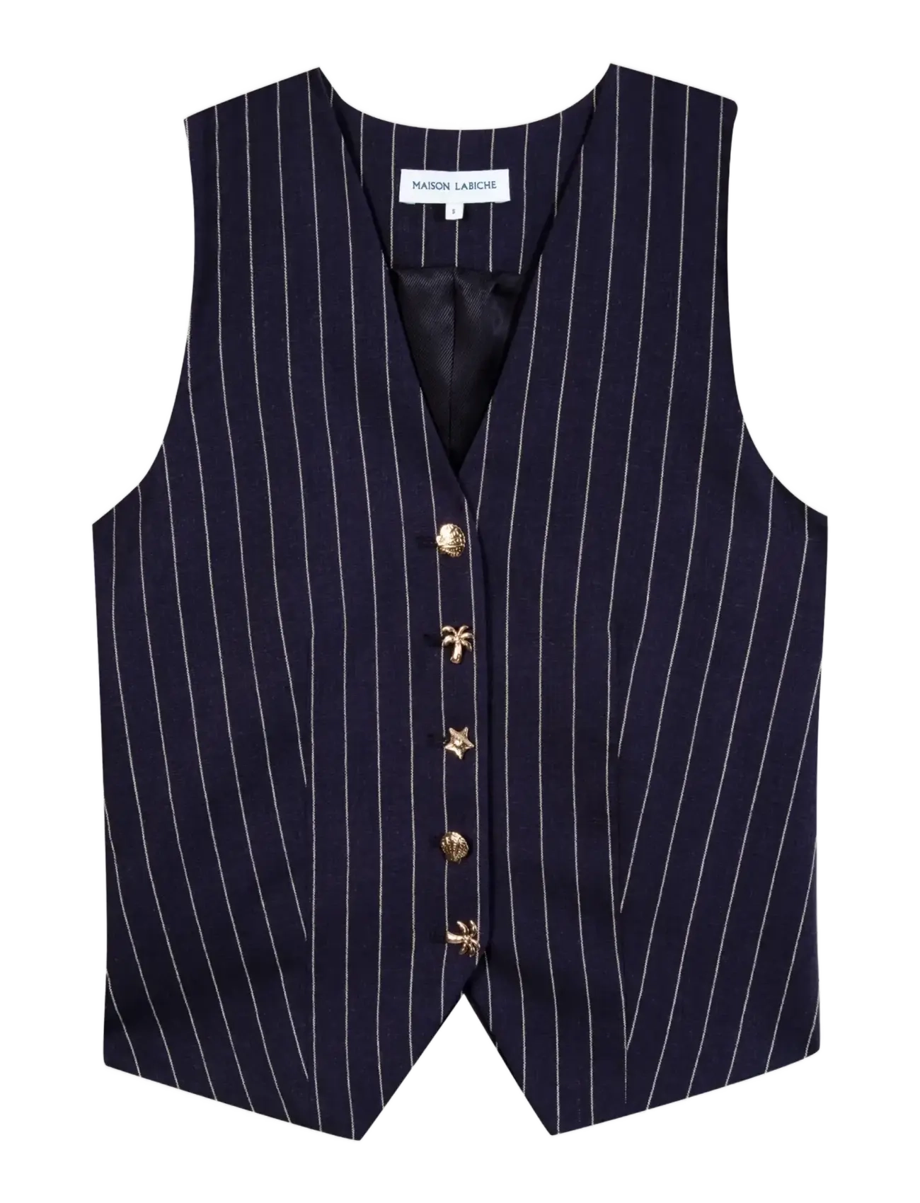 Maison Labiche DUBAIL SEASHELLS - T-Shirts & Tops - STRIPES BLUE WHITE / navy