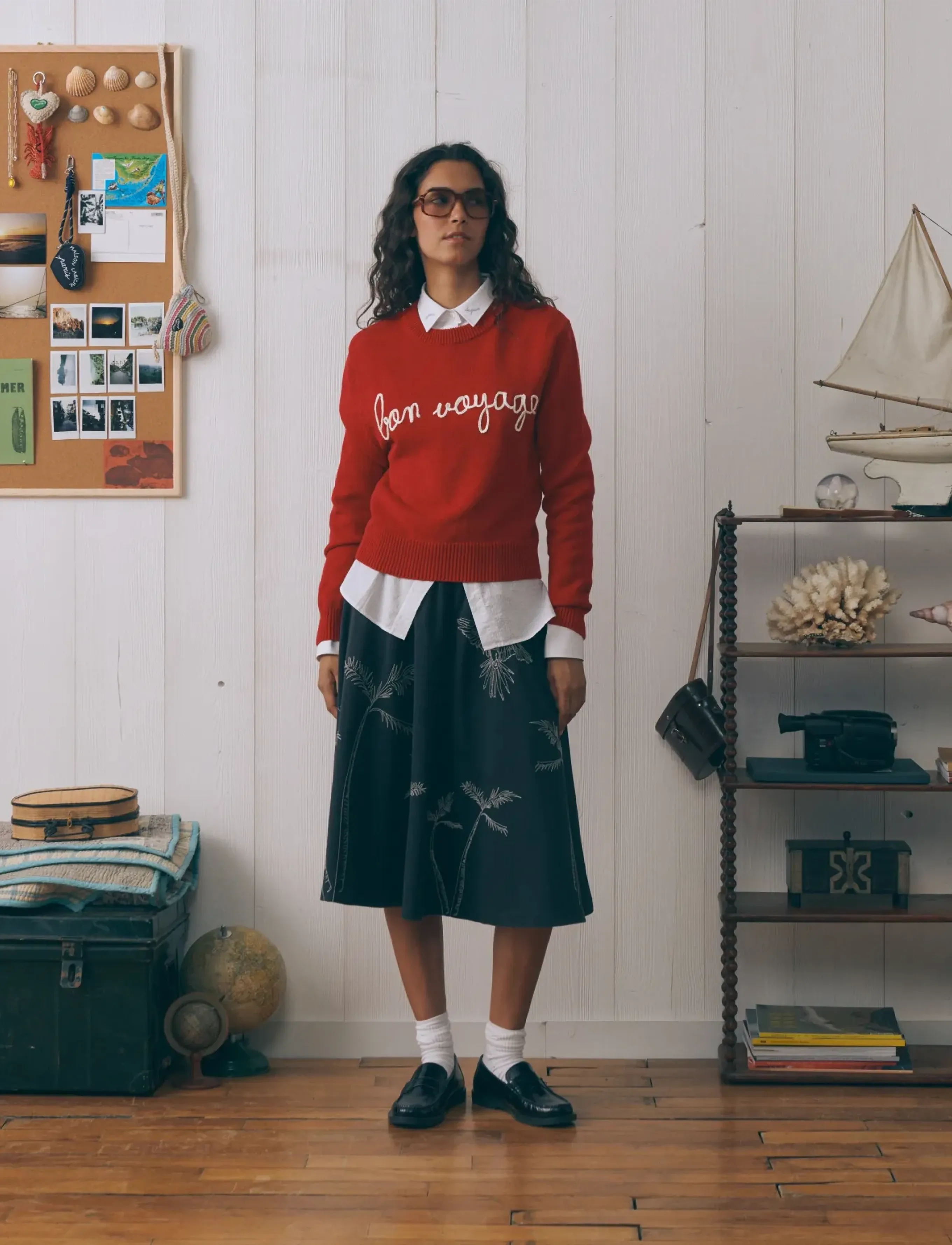 Maison Labiche Formige Bon Voyage, M, Knitwear, Rot - Jumpers, Frauen