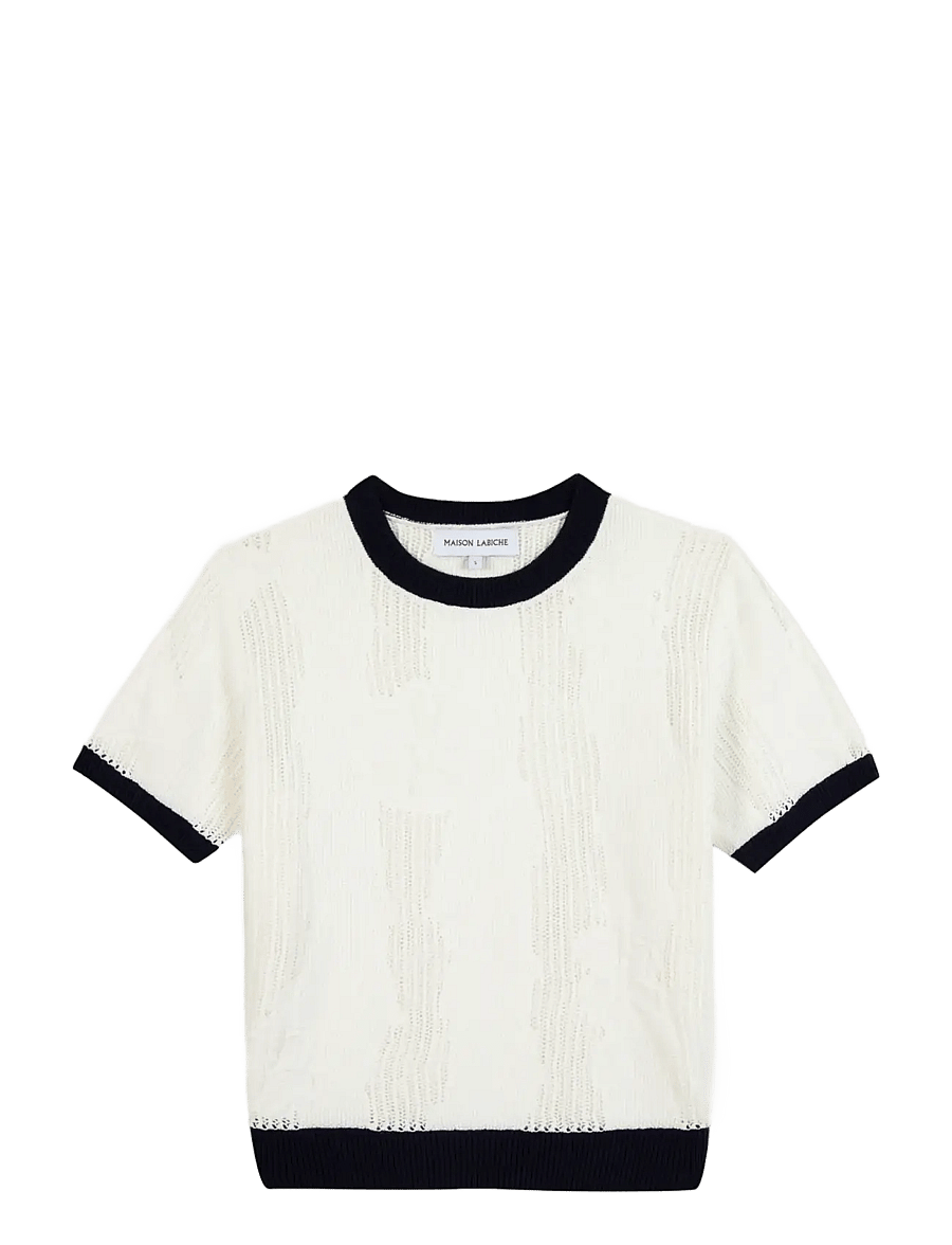 Maison Labiche - GRAVILLIERS FLOWERS - t-shirts - ivory navy - 1