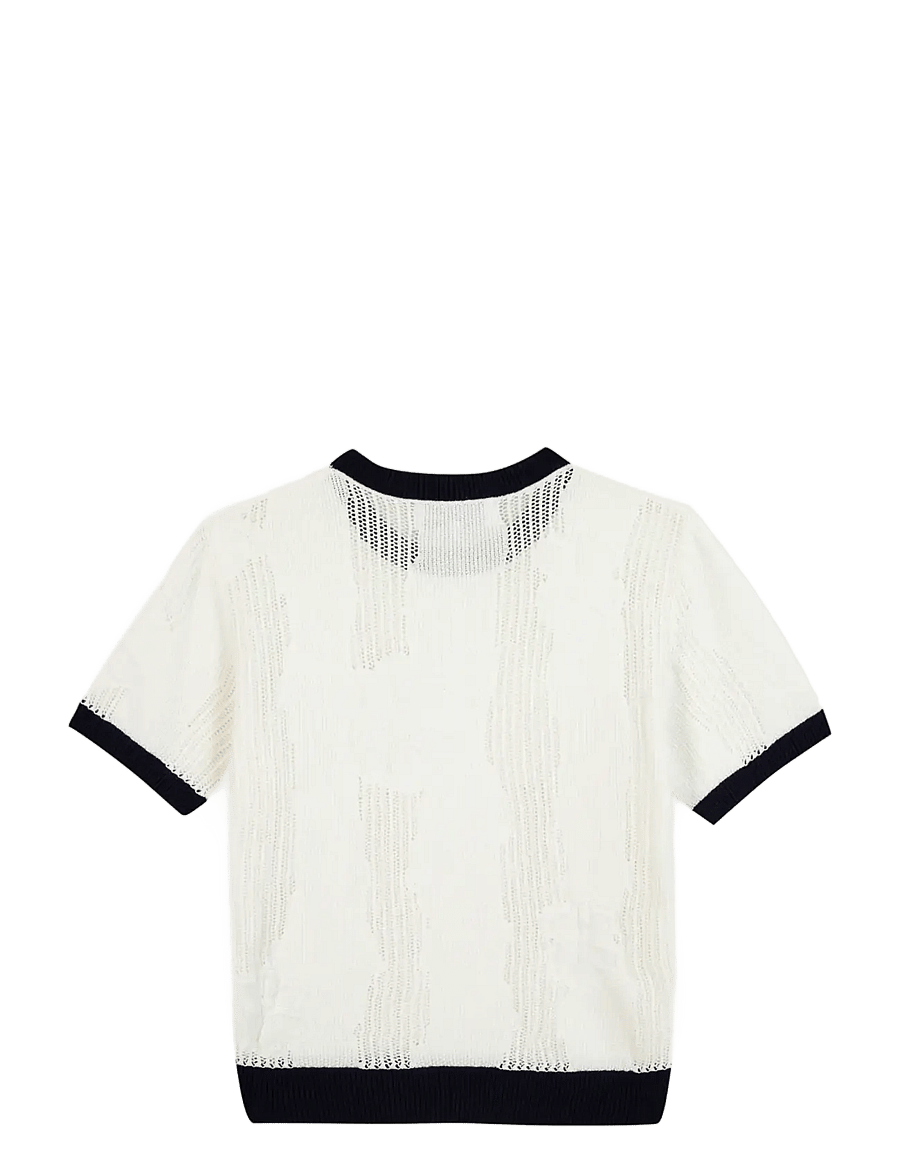 Maison Labiche - GRAVILLIERS FLOWERS - t-shirts - ivory navy - 2