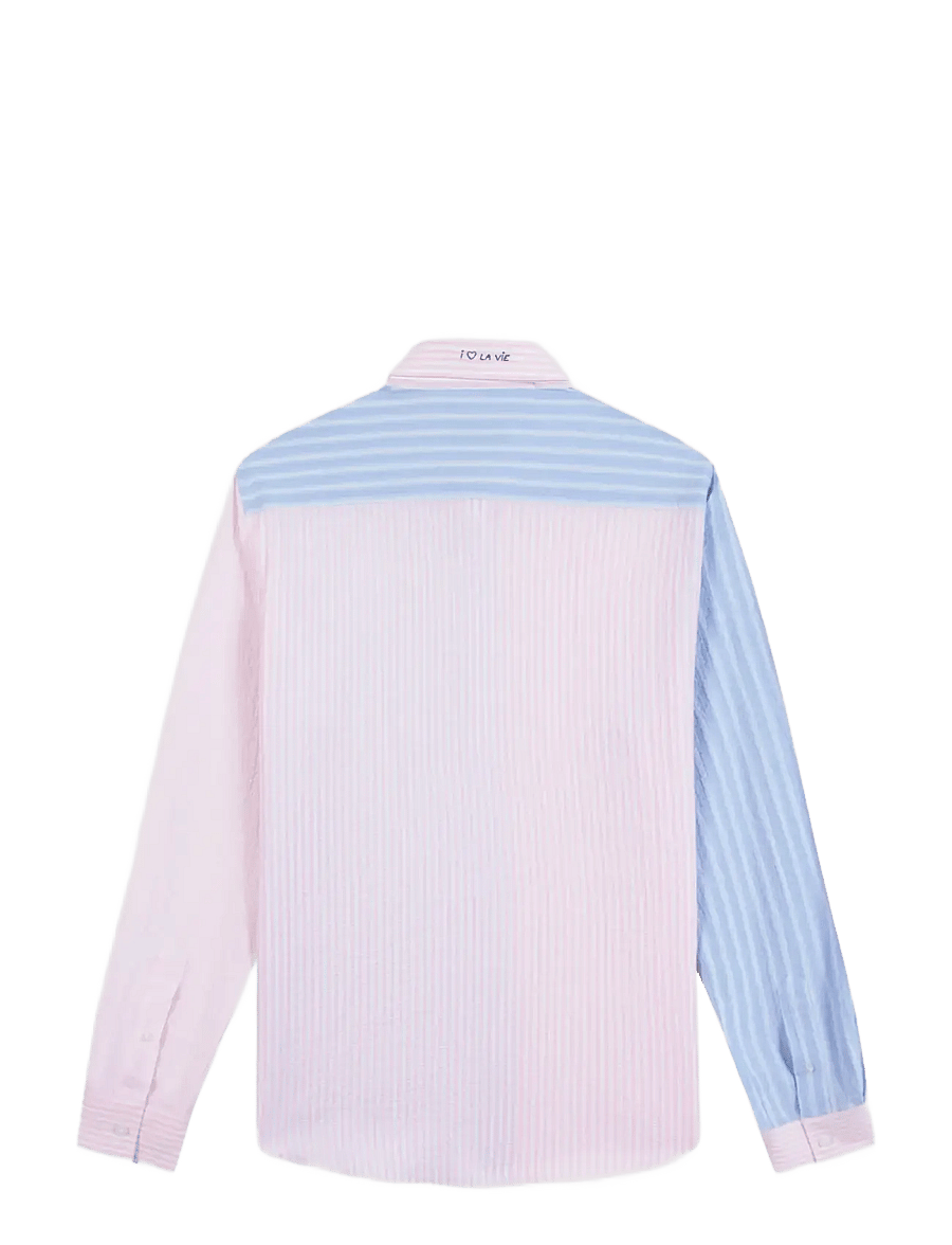 Maison Labiche - GRISEL I LOVE LA VIE - pikkade varrukatega särgid - seer patch multico - 2