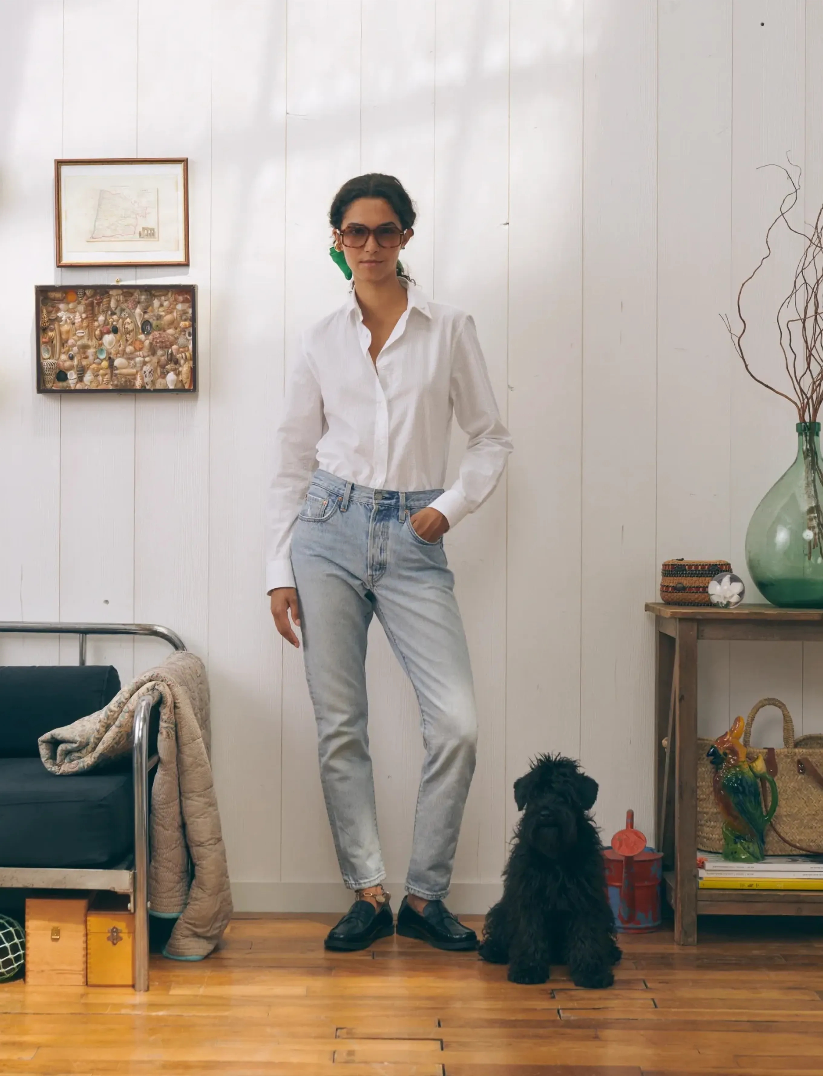Maison Labiche Grisel I Love La Vie, XL, Pink, Skjorter > Langærmede, Dame