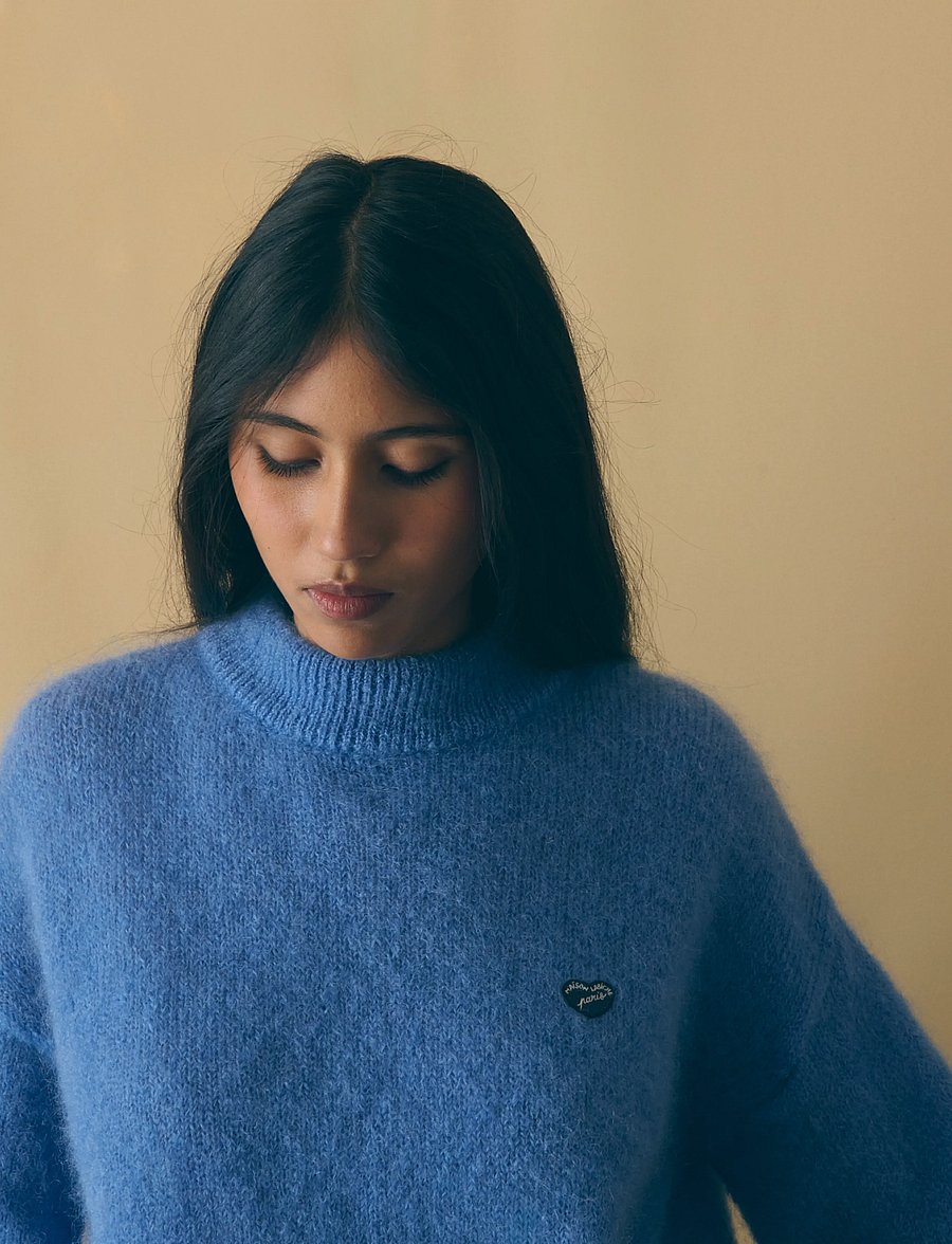 Maison Labiche - HONNORAT - stickade tröjor - starlight blue - 4