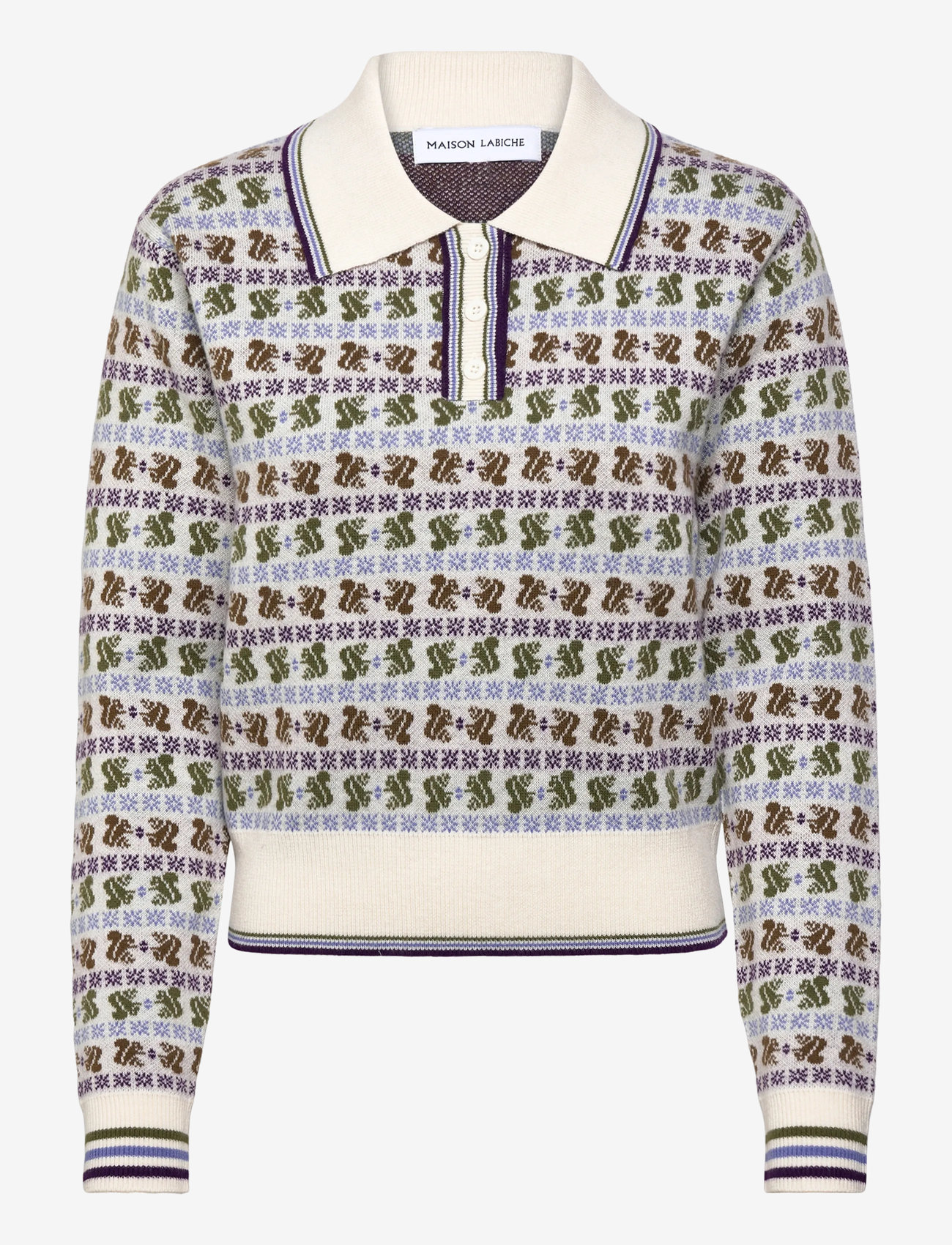 Maison Labiche - LAVERAN SQUIRREL JACQUARD - pullover - ivory - 0