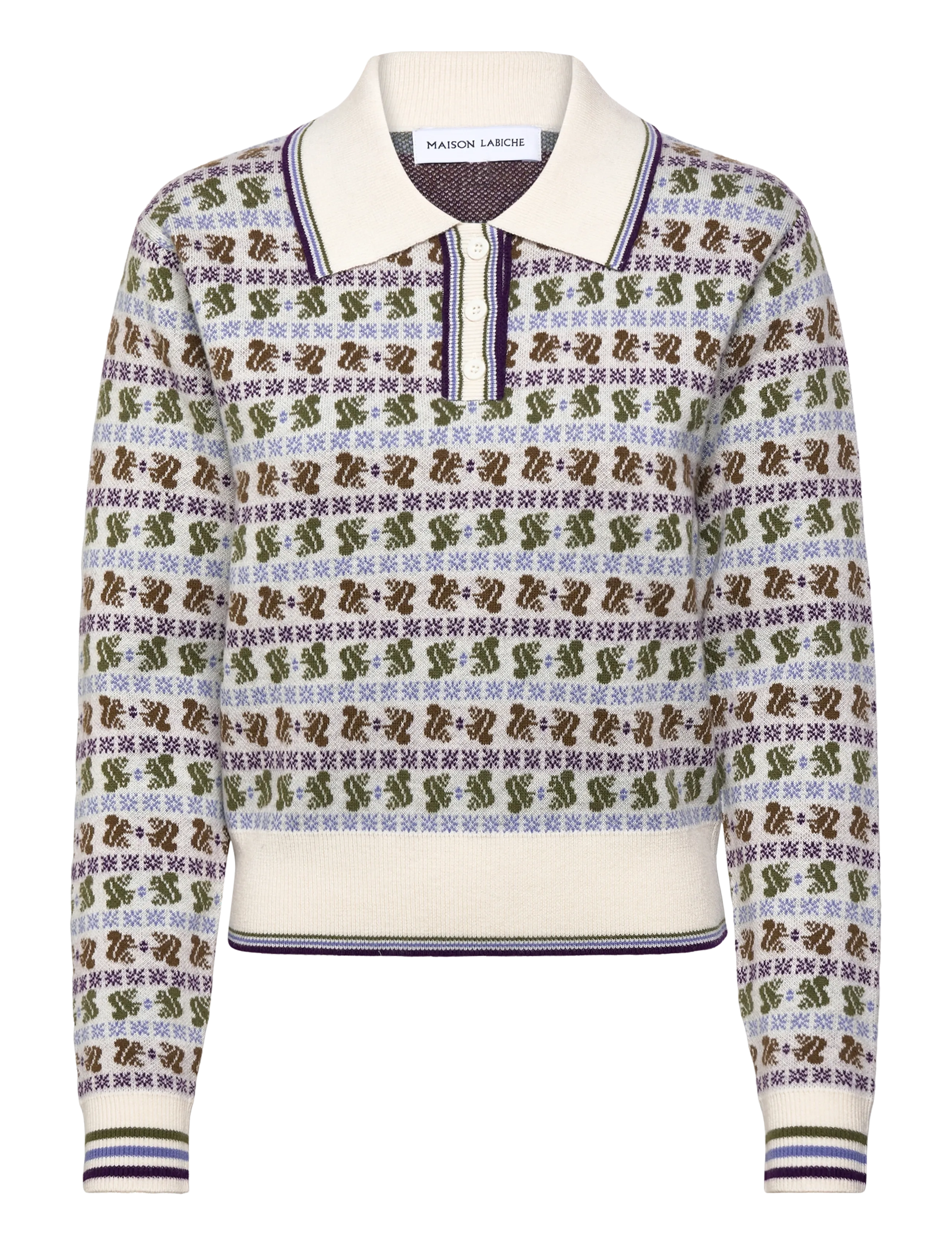 Maison Labiche LAVERAN SQUIRREL JACQUARD - Tøj - IVORY / multi