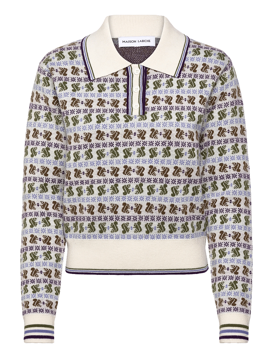 Maison Labiche - LAVERAN SQUIRREL JACQUARD - pullover - ivory - 1