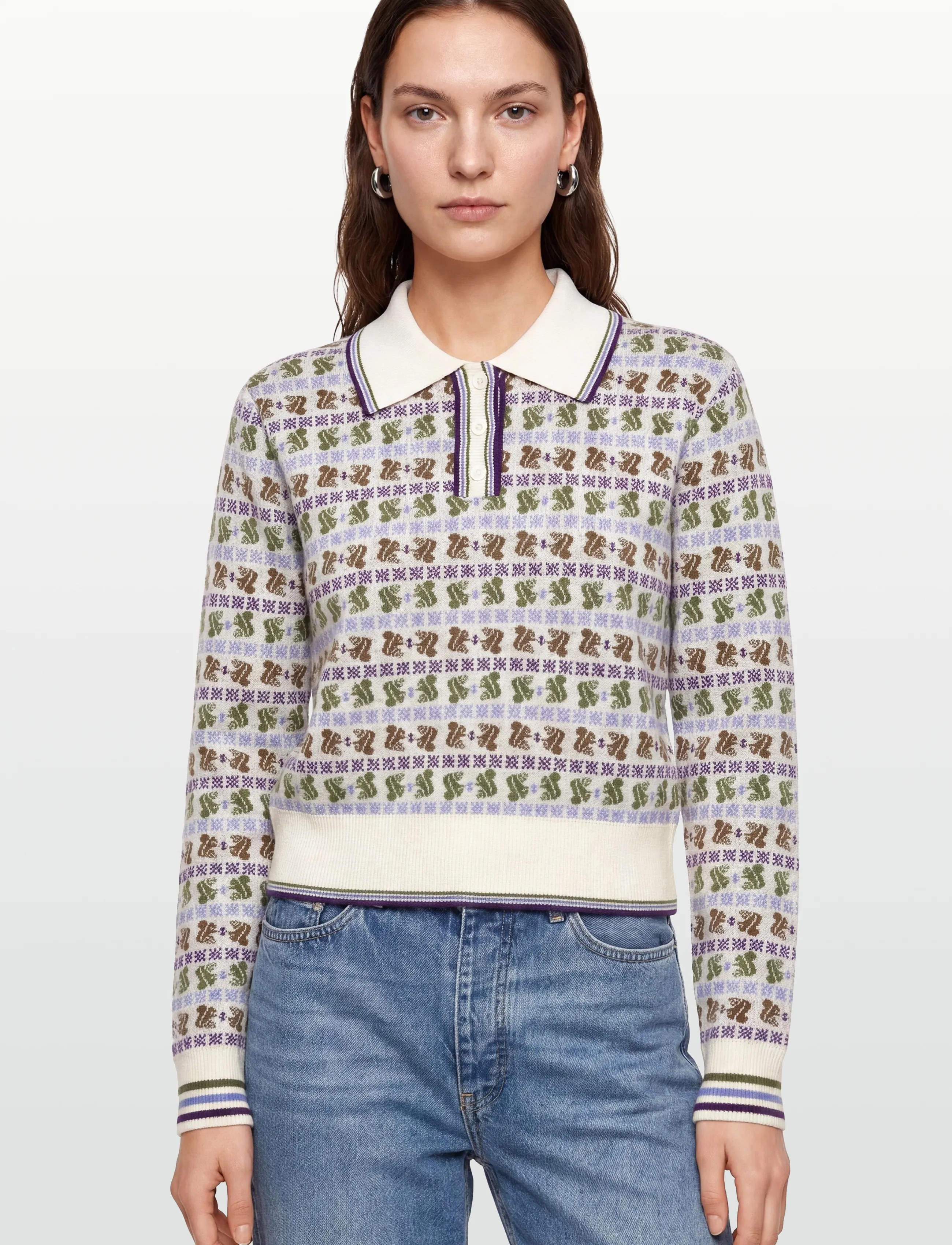 Maison Labiche - LAVERAN SQUIRREL JACQUARD - jumpers - ivory - 3