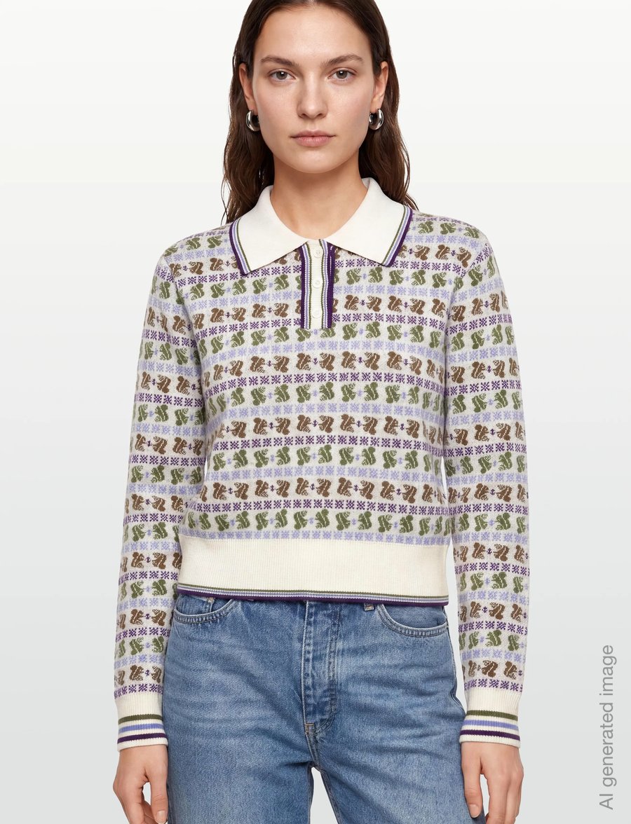 Maison Labiche - LAVERAN SQUIRREL JACQUARD - pullover - ivory - 3