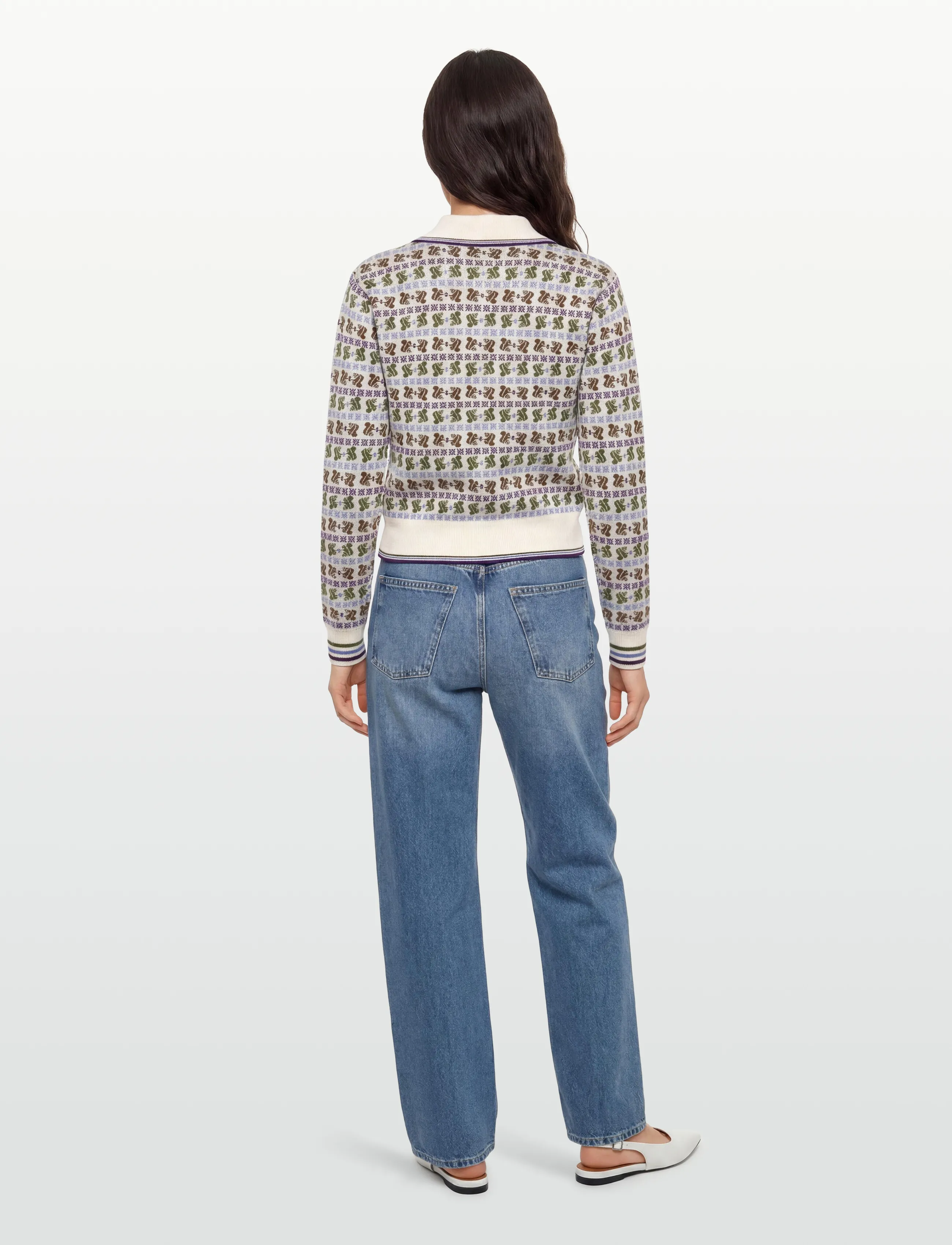 Maison Labiche - LAVERAN SQUIRREL JACQUARD - jumpers - ivory - 4